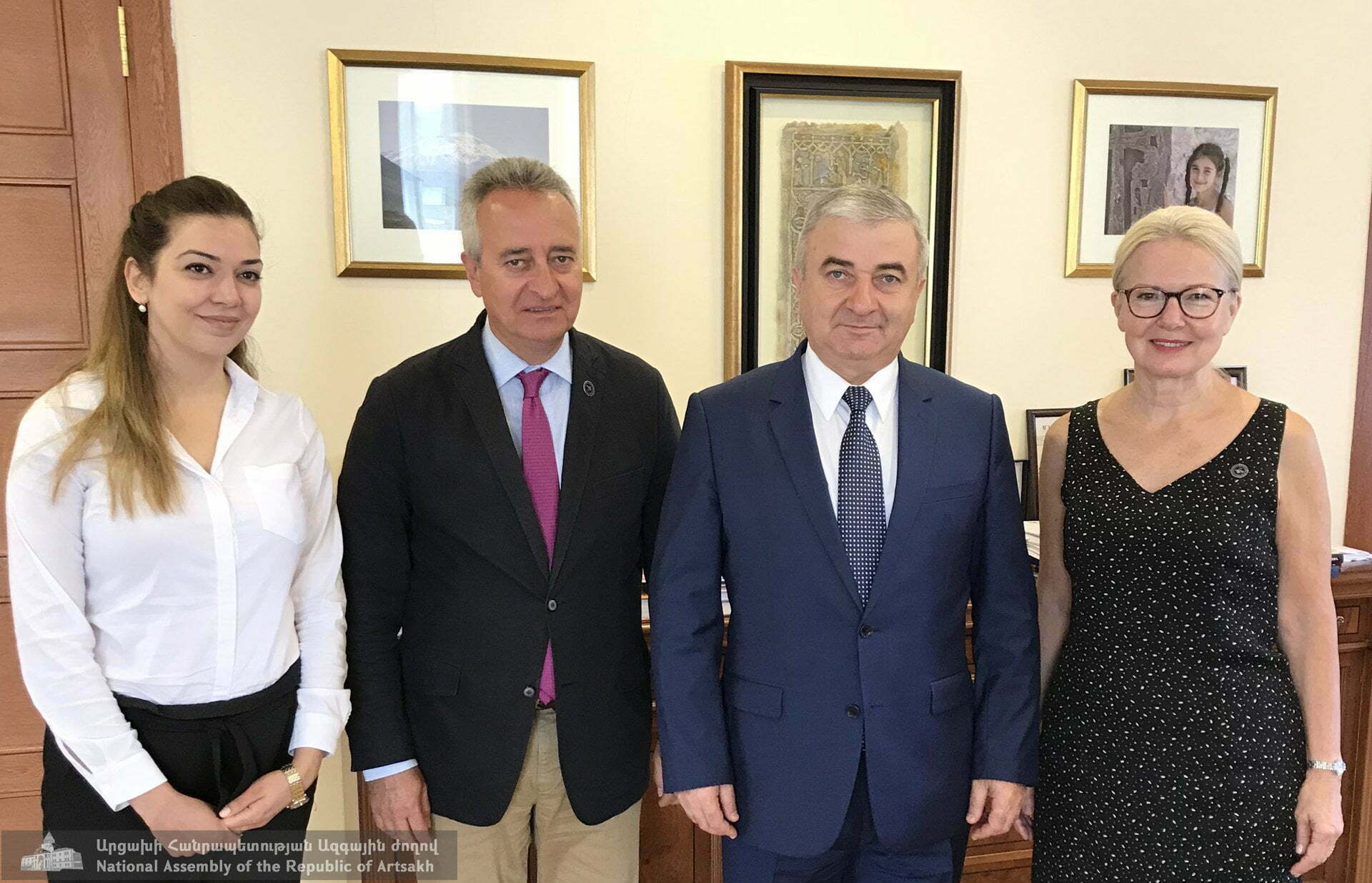 Աշոտ Ղուլյանն ընդունել է Հայաստանի ամերիկյան համալսարանի նախագահին