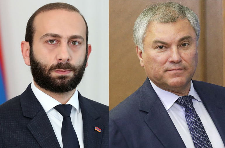 ՌԴ պետդումայի նախագահը շնորհավորել է Միրզոյանին՝ ընտրություններում հաղթանակի կապակցությամբ