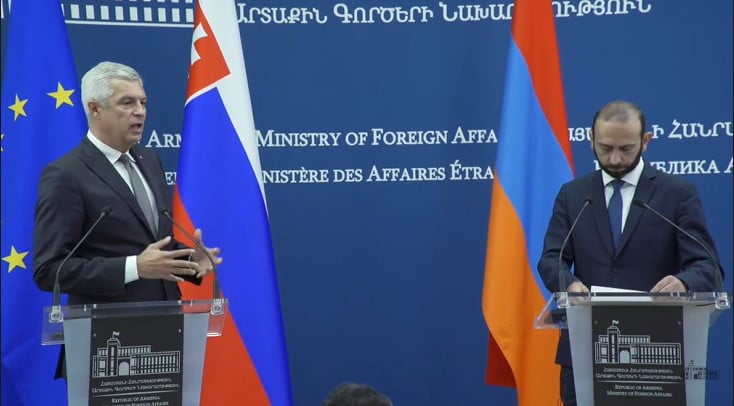 Սլովակիայի ու Հայաստանի ԱԳ նախարարները խոսել են նաև ԼՂ հարցից