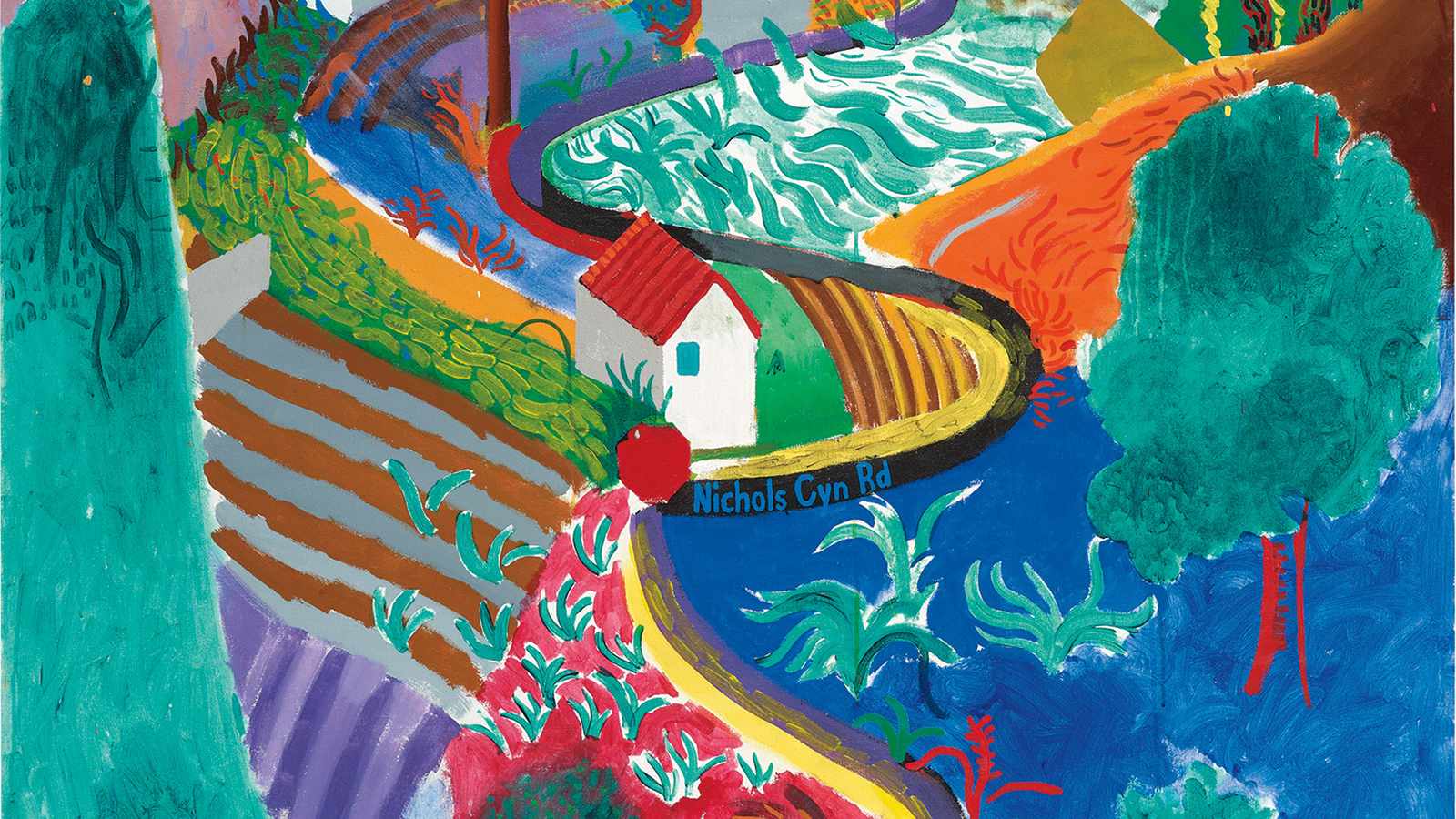 David Hockney painting vibrant colors