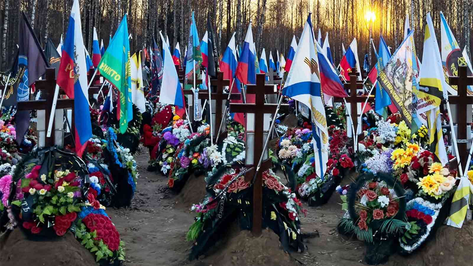 russian soldiers grave