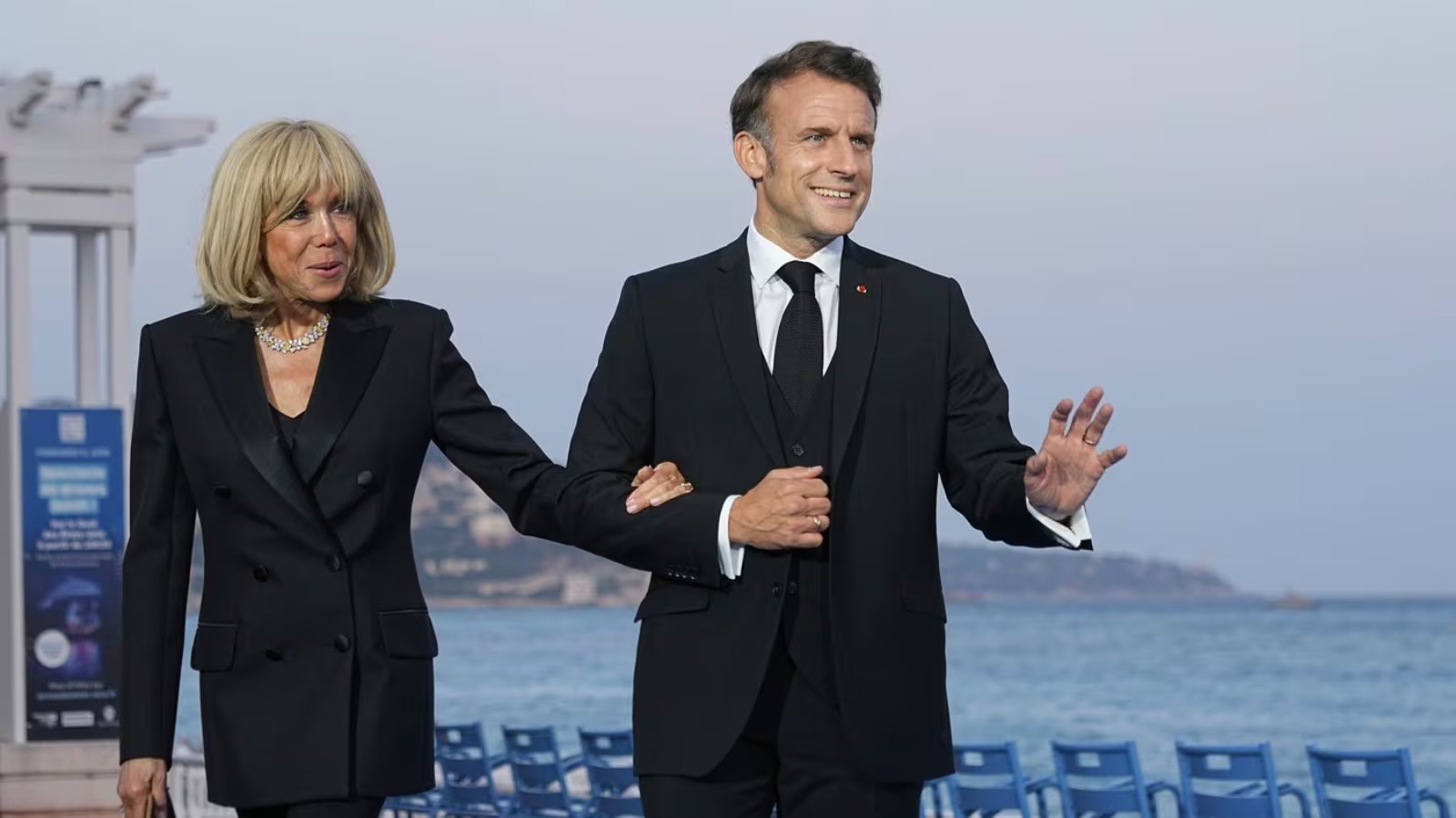 Brigitte and Emmanuel Macron