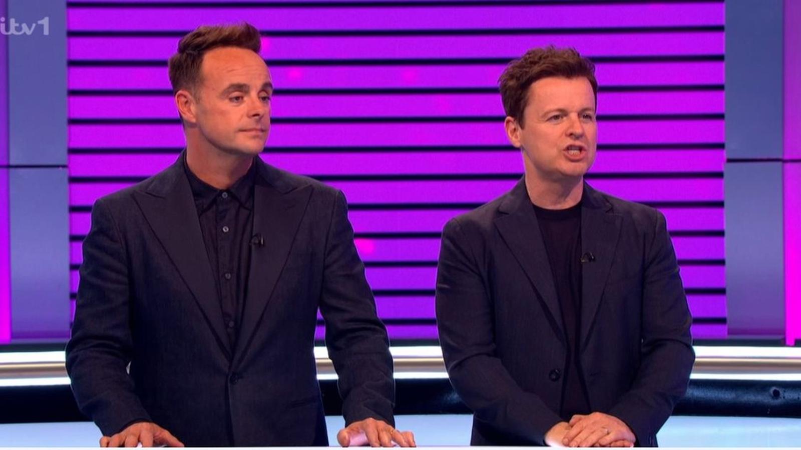 Ant and Dec on Limitless Win set