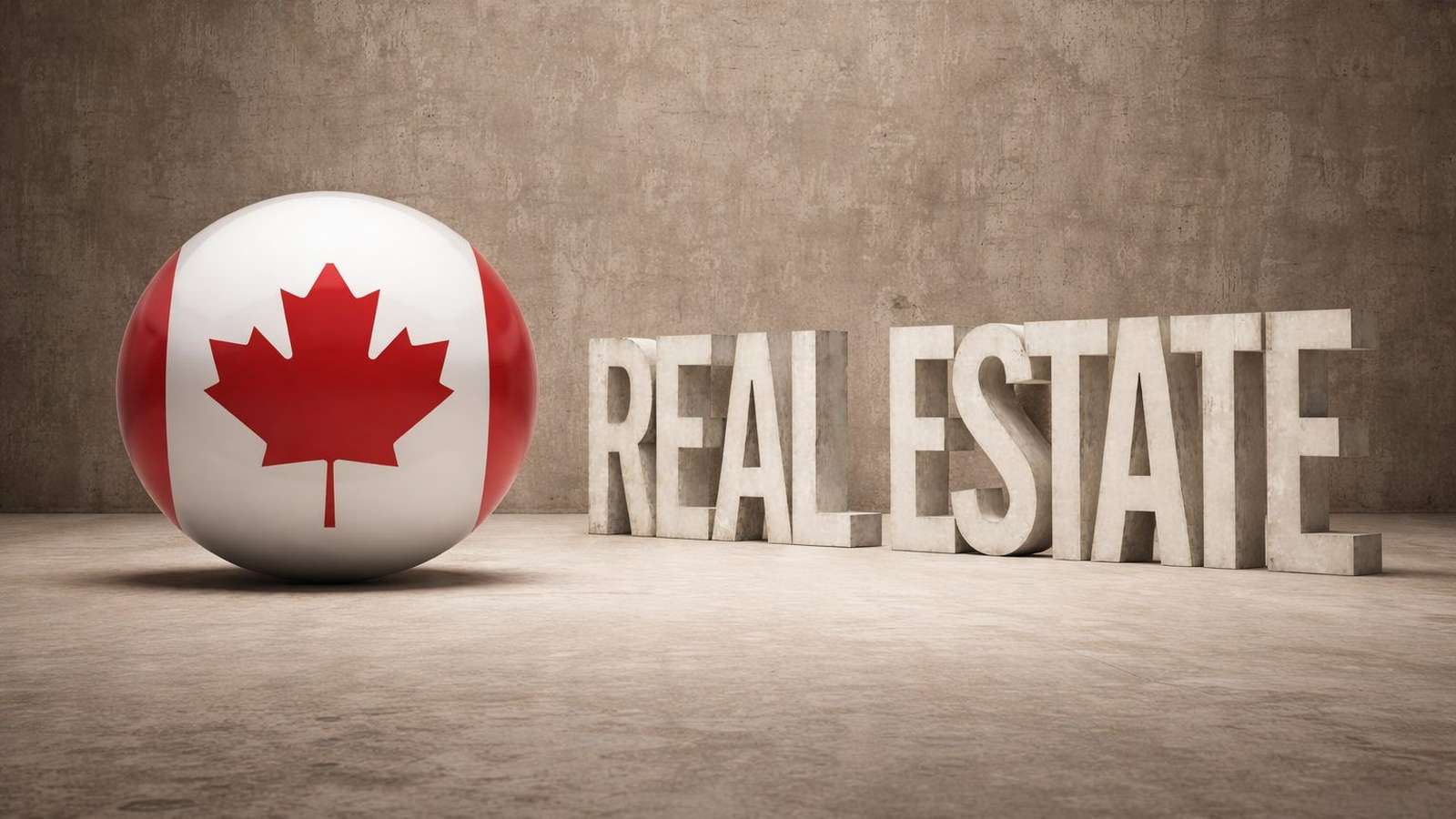 Canadian house with For Sale sign