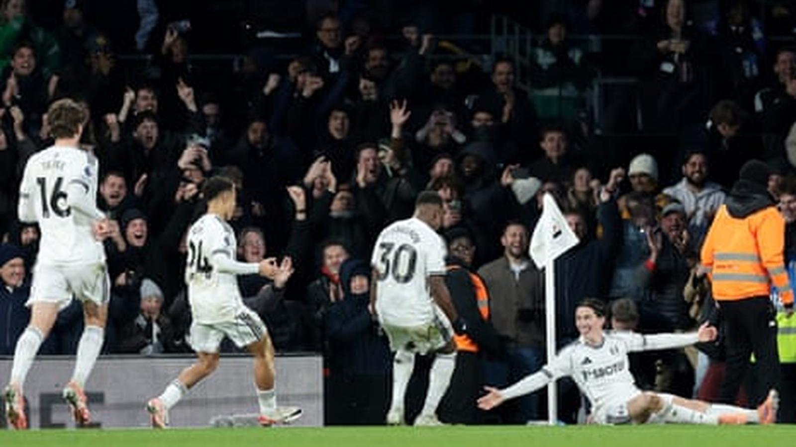 Harry Wilson celebrating a goal for Fulham