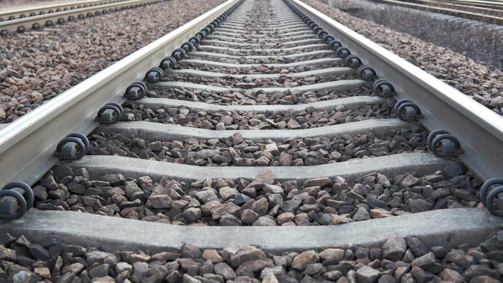 Irish Rail train at station platform