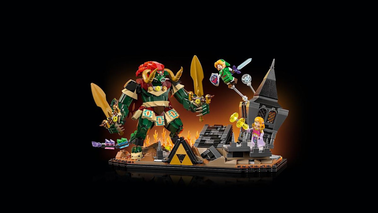 Lego set depicting Zelda final battle