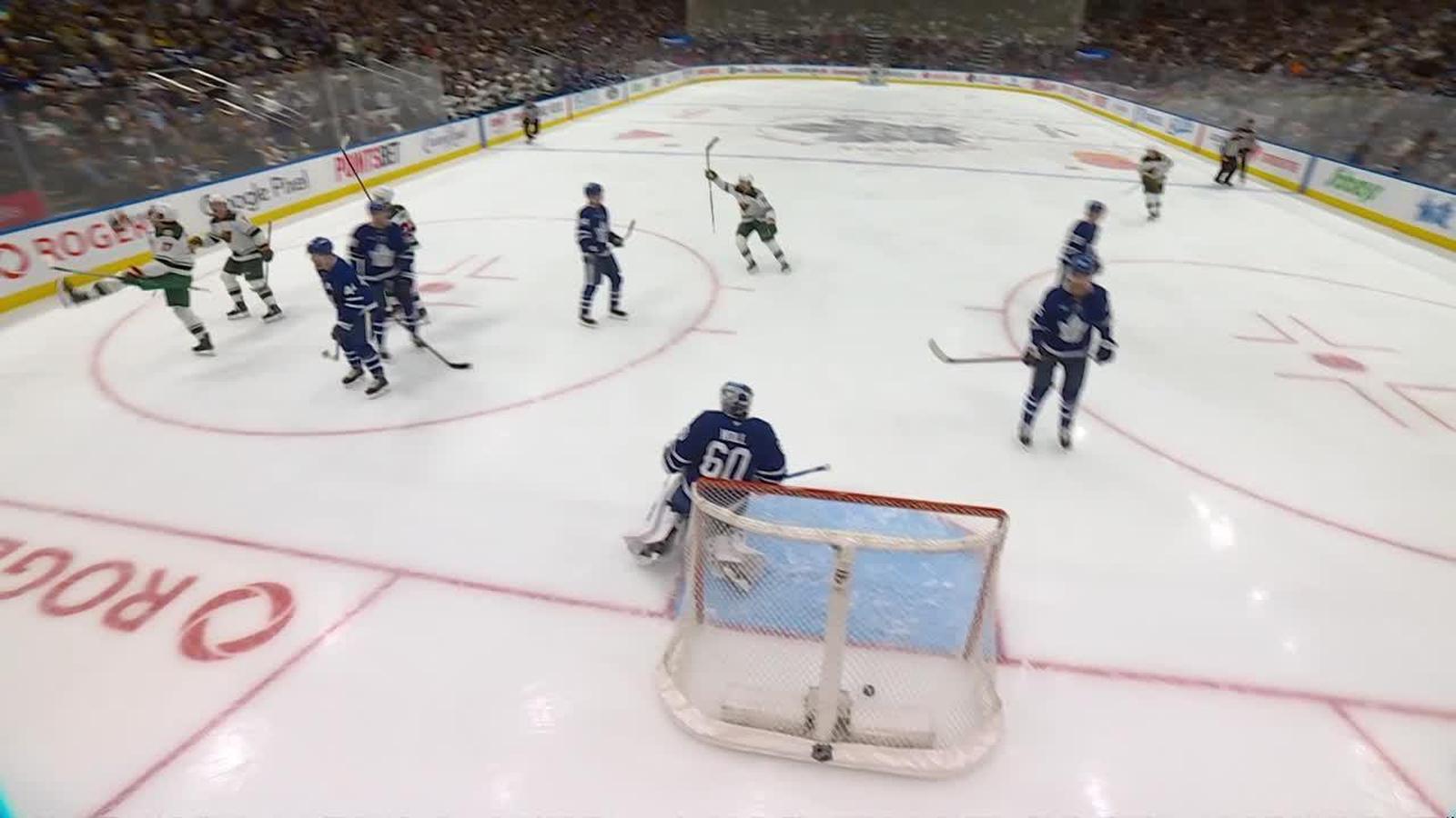 Marcus Foligno celebrating a goal