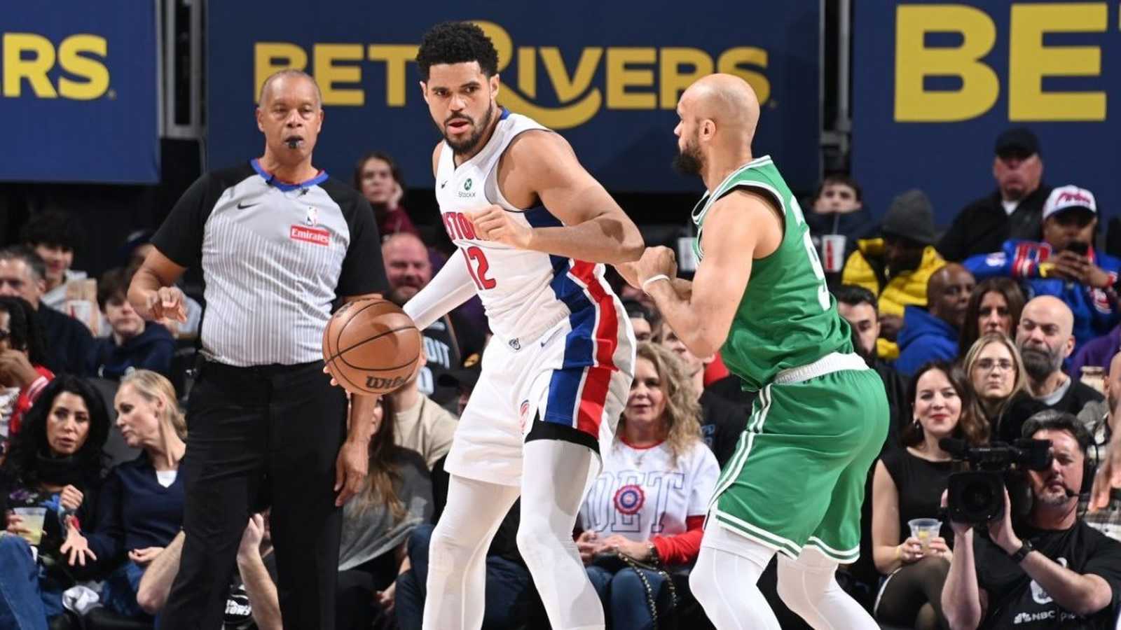 Basketball players in action