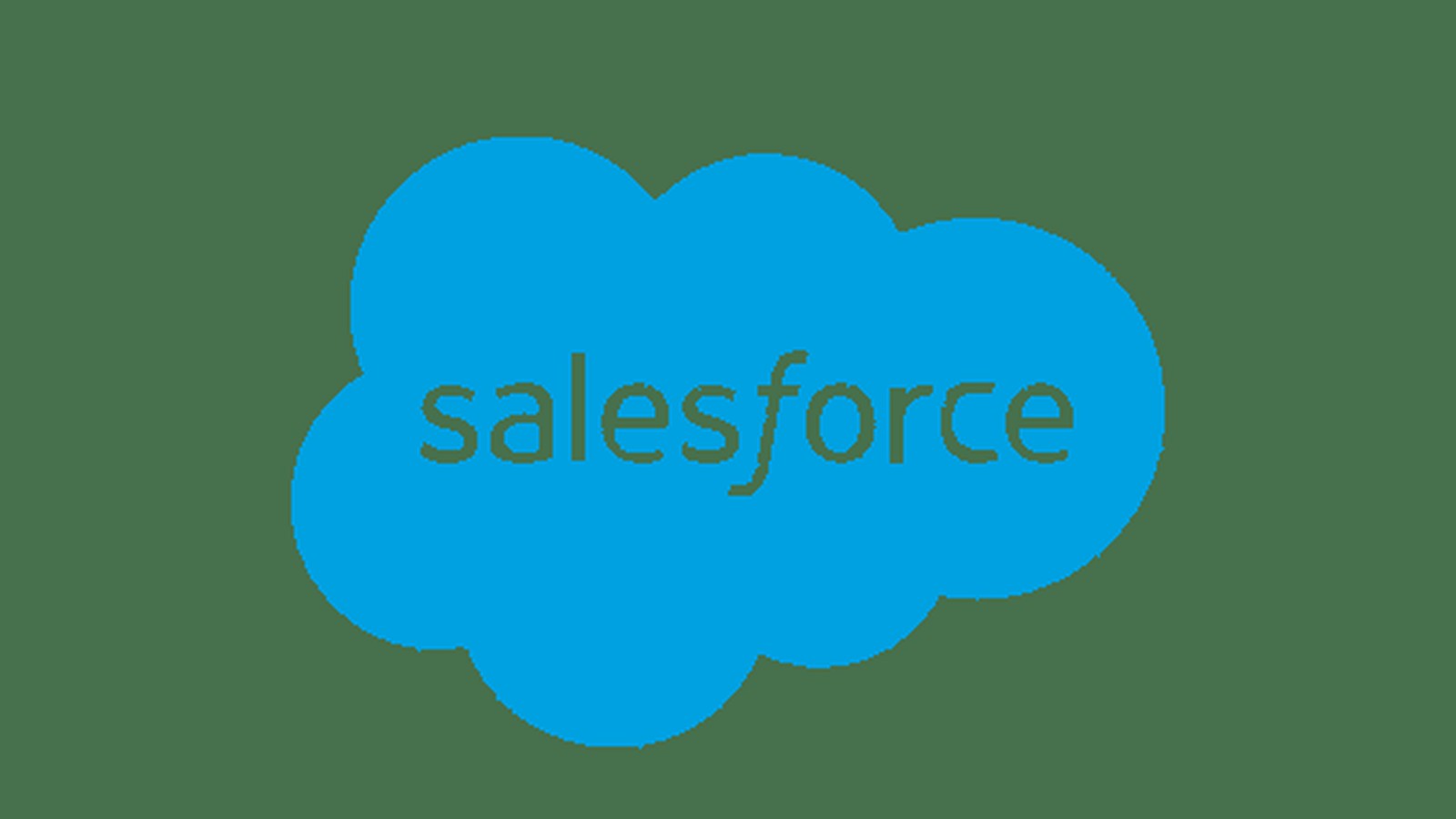 Salesforce corporate logo on building