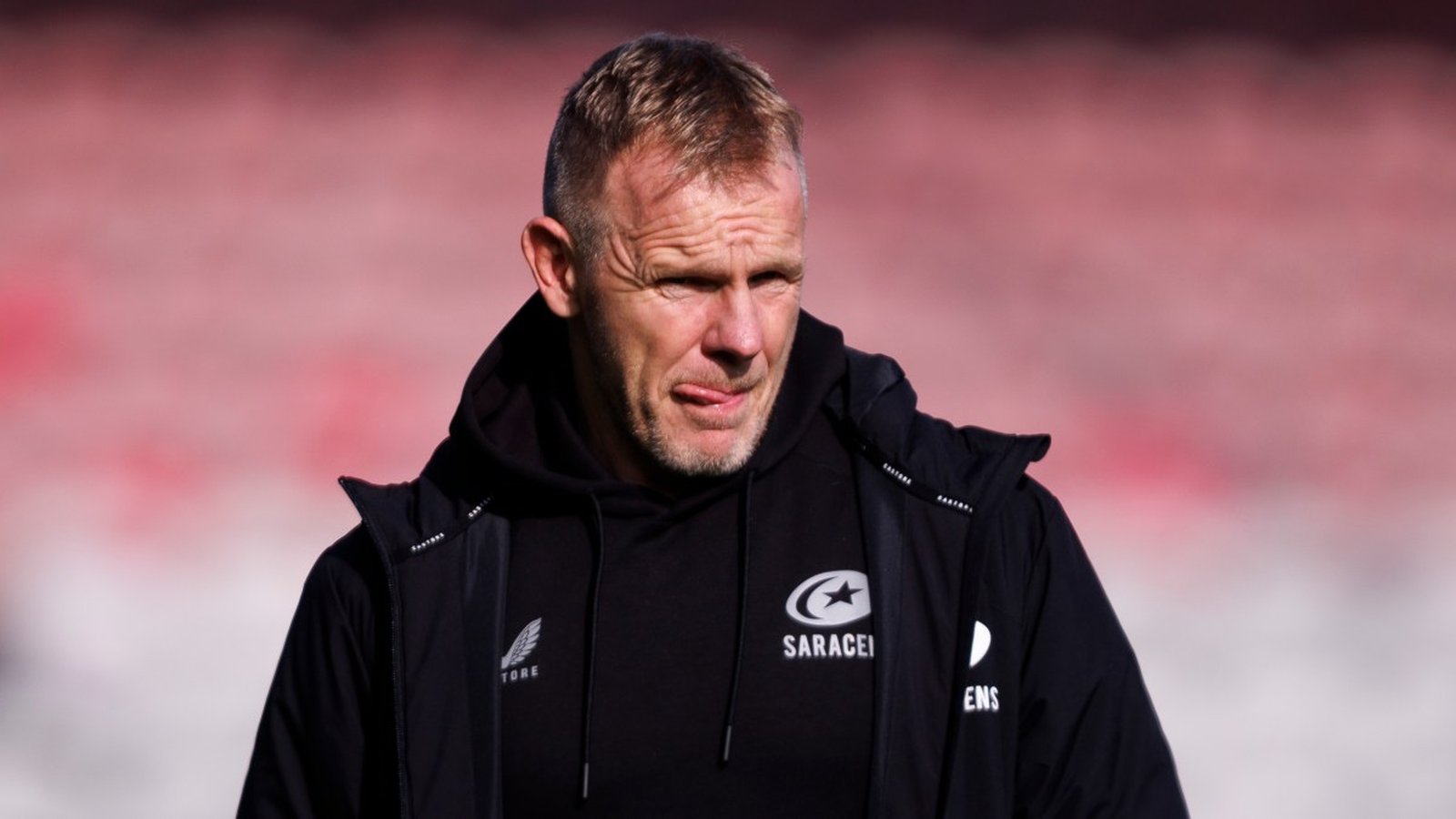Saracens rugby team playing