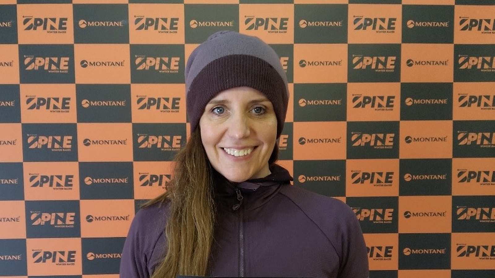 Sarah Porter running in snow