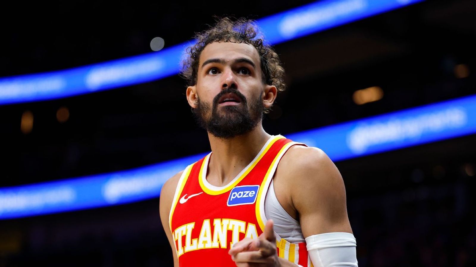 Trae Young in Washington Wizards jersey