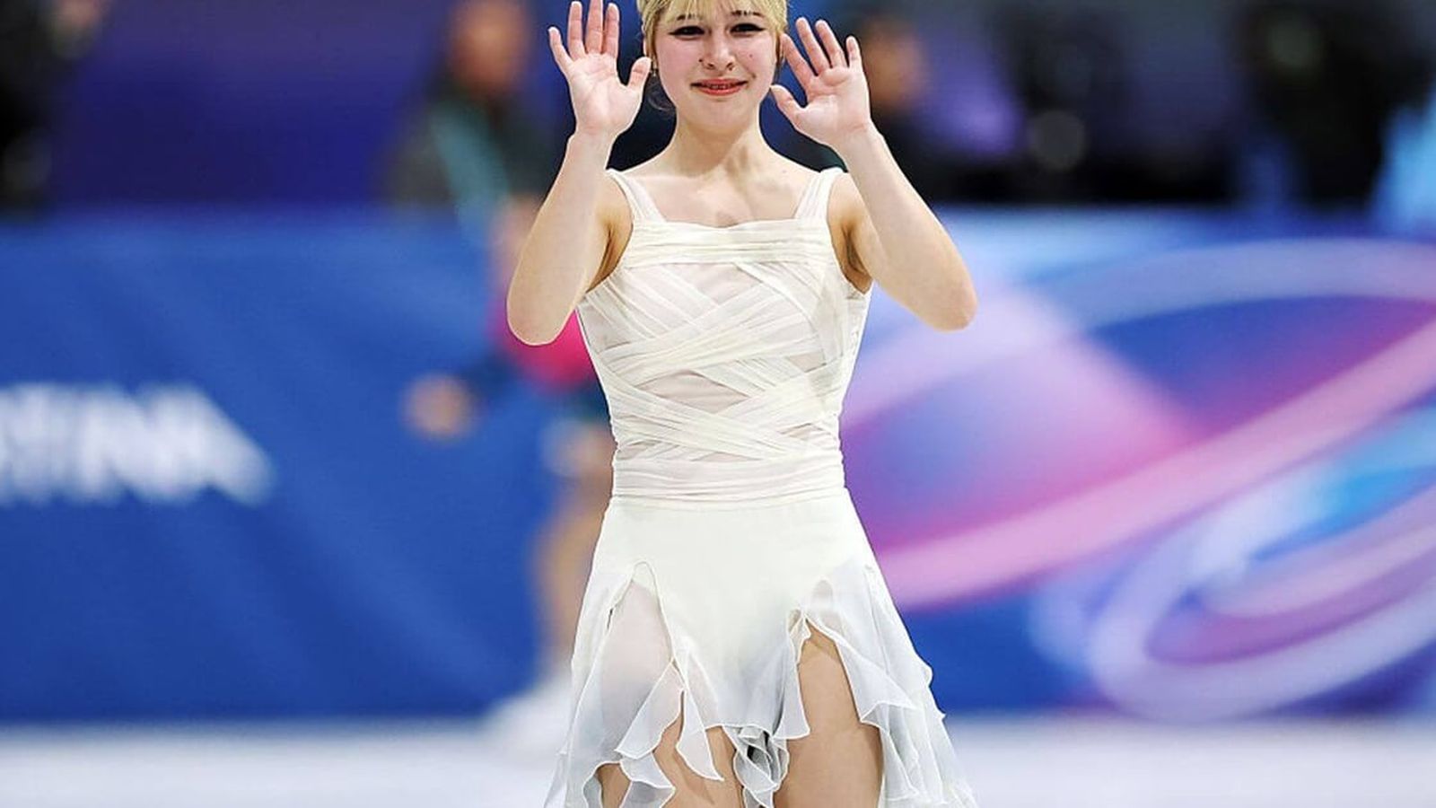 Alysa Liu performing on ice