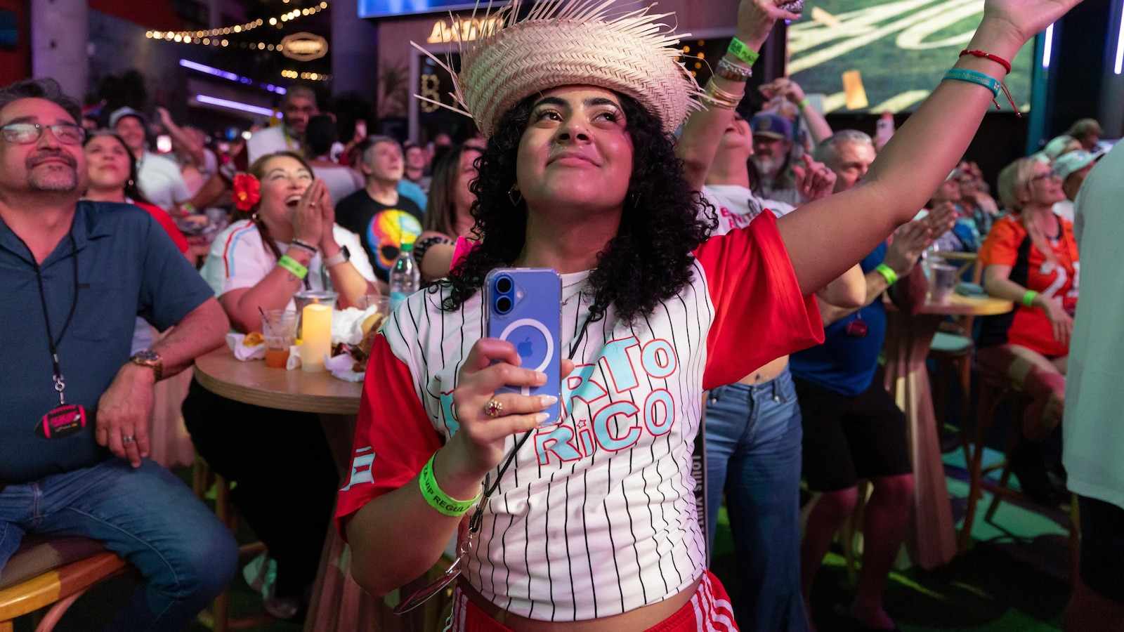 Bad Bunny performing at Super Bowl