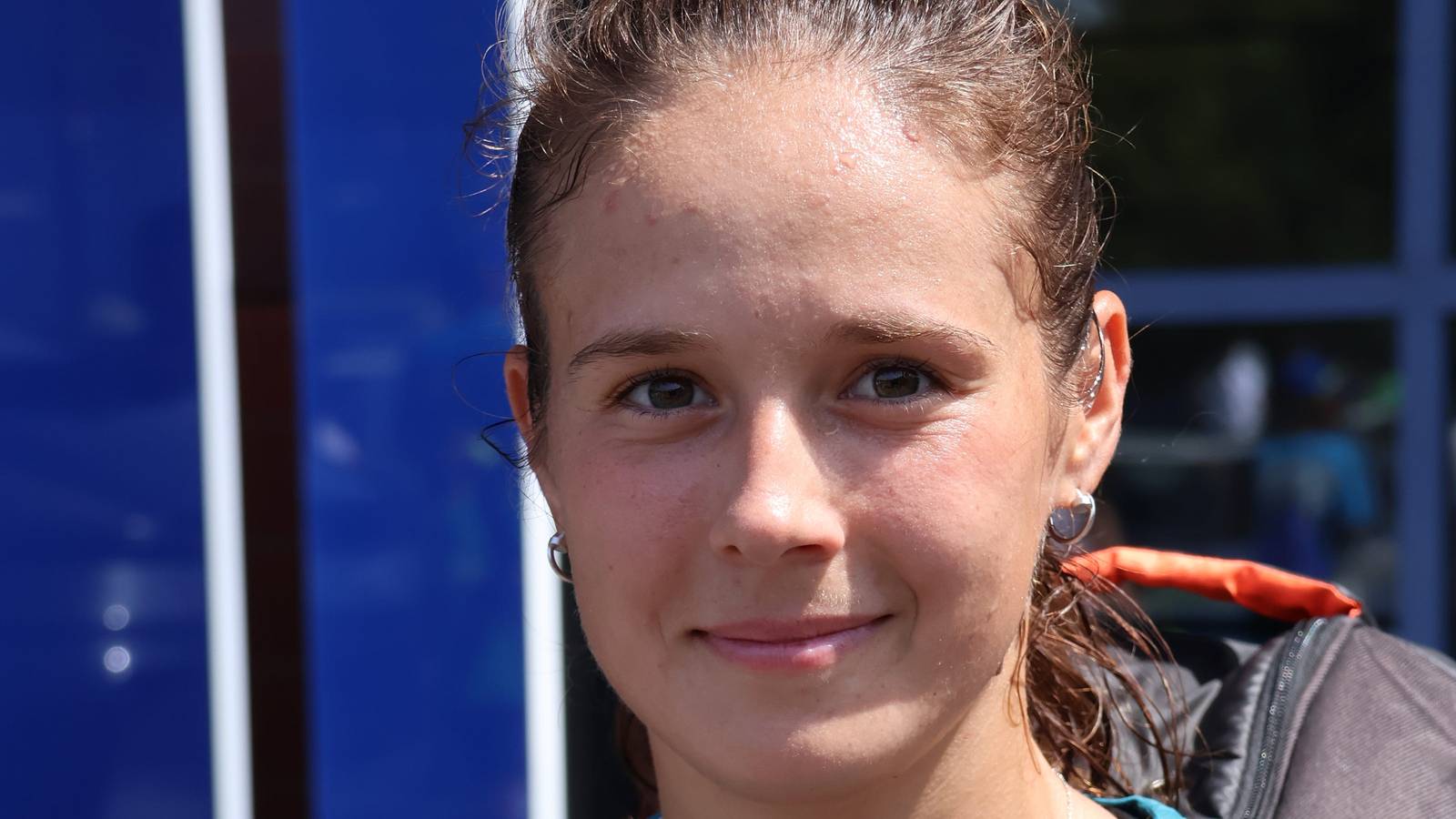 Daria Kasatkina on a tennis court
