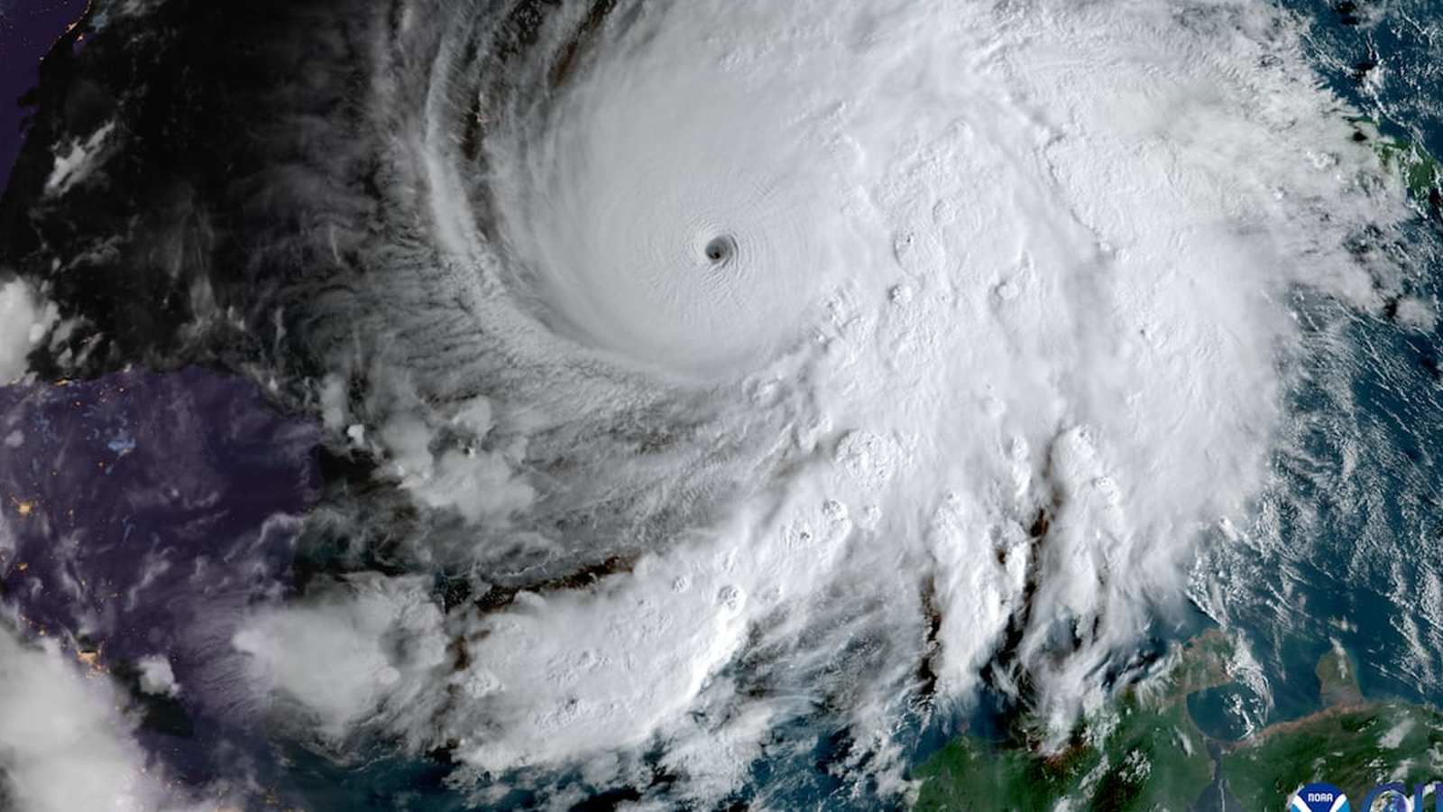 Satellite image of powerful Hurricane Melissa