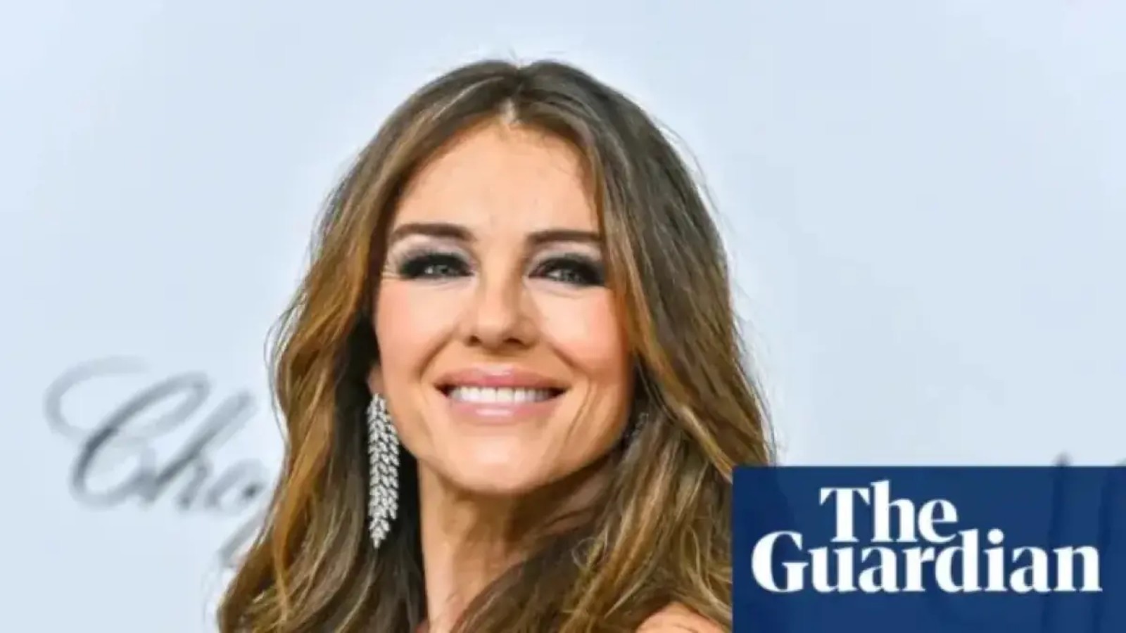 Actress Elizabeth Hurley smiling