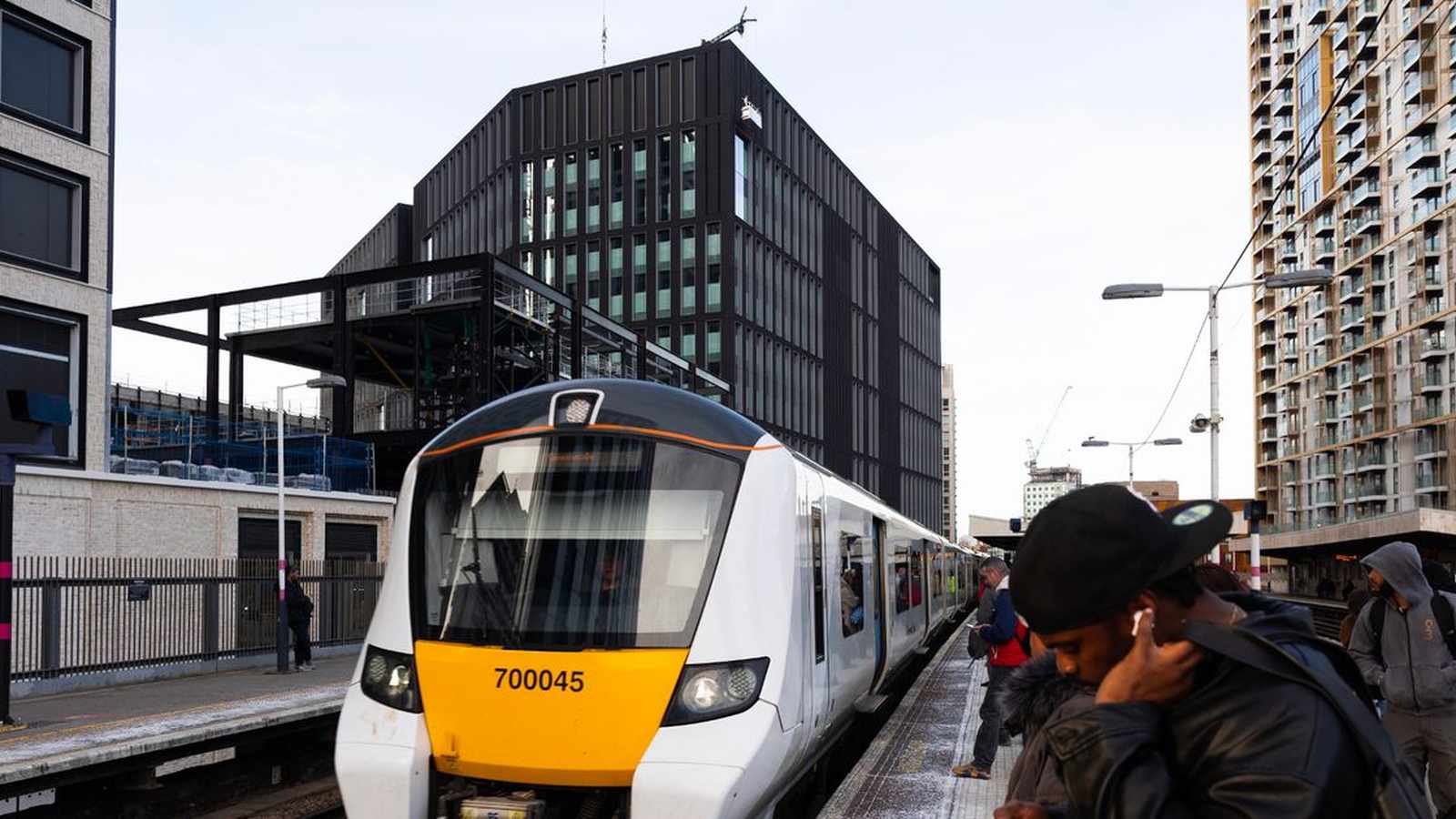 Modern train at Thameslink station