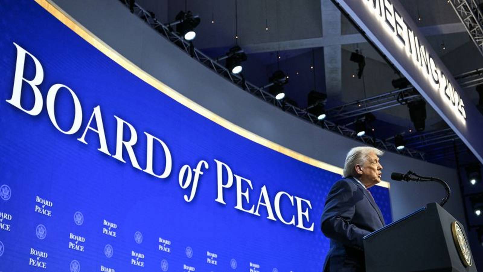 Donald Trump at Board of Peace meeting