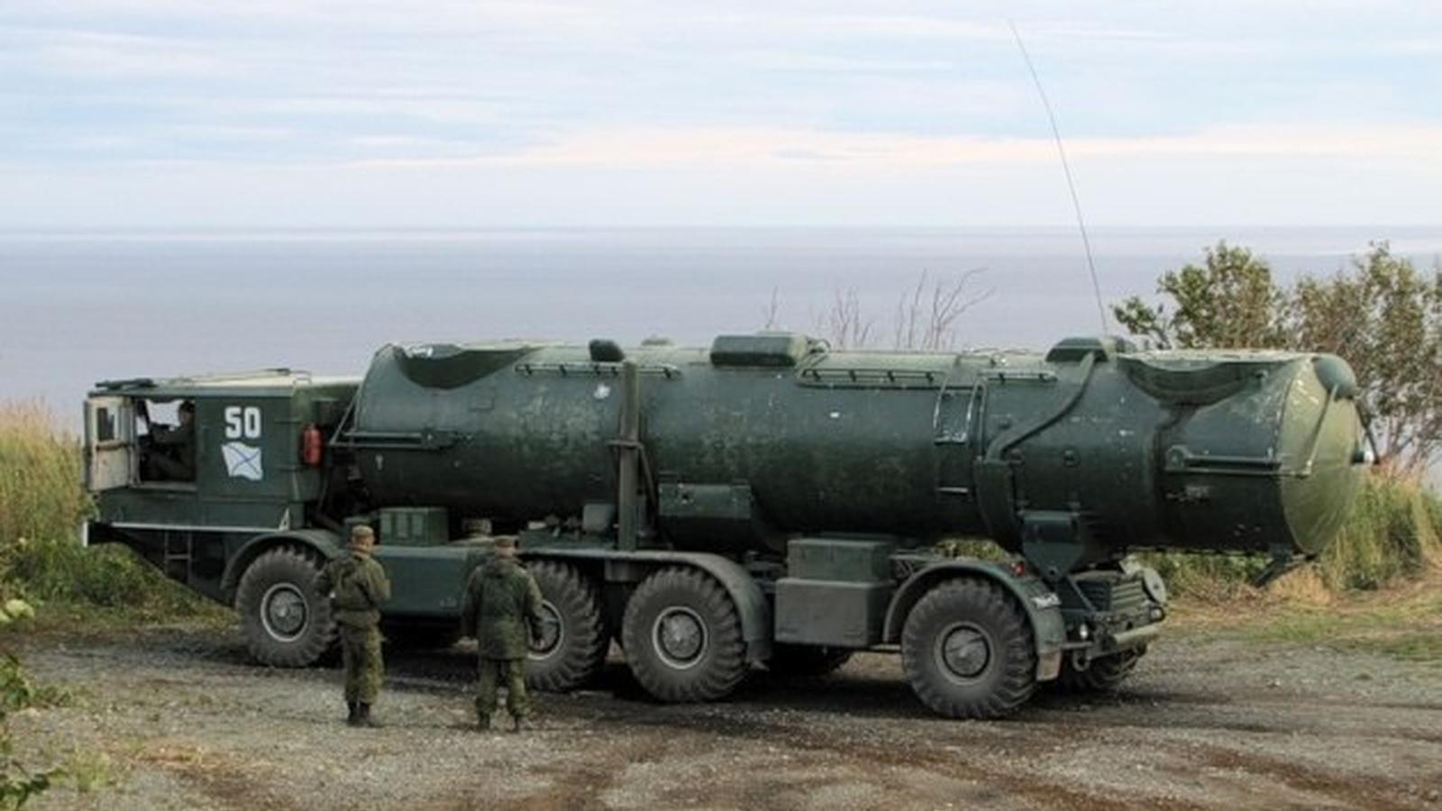 Explosion near Russian military vehicle