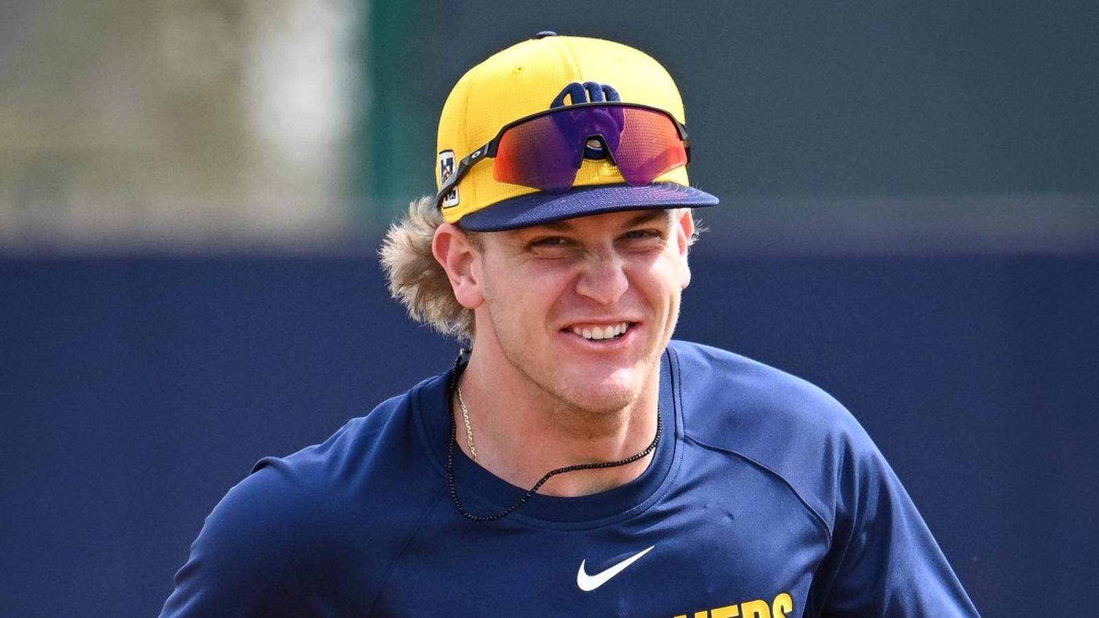 Cooper Pratt in Brewers uniform