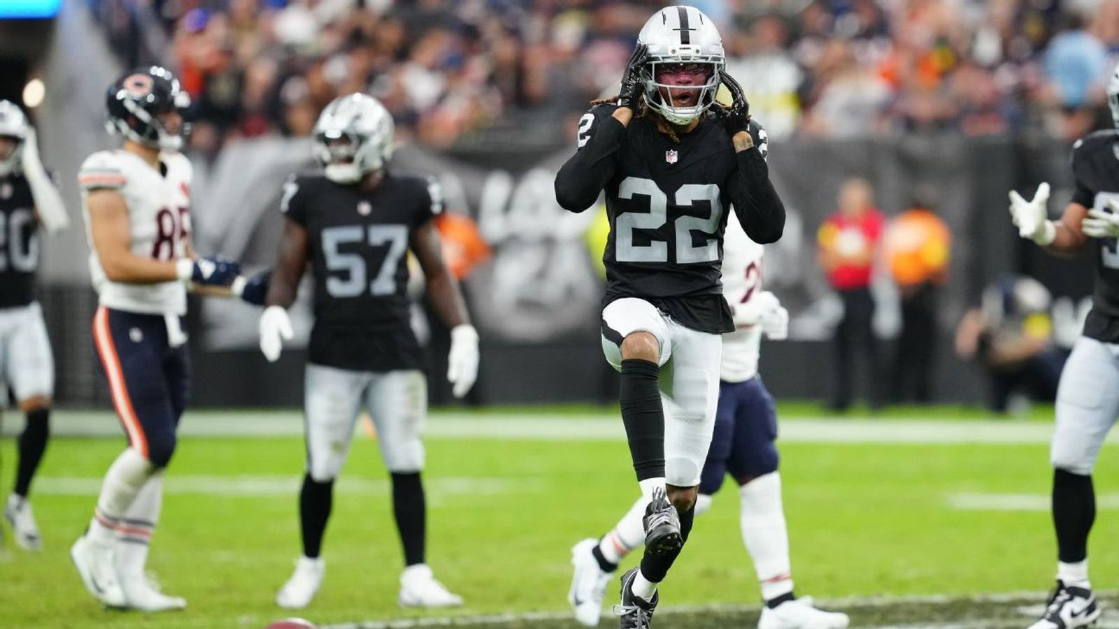 Eric Stokes in Raiders uniform