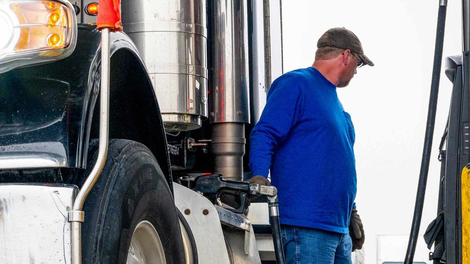 Diesel fuel pump display