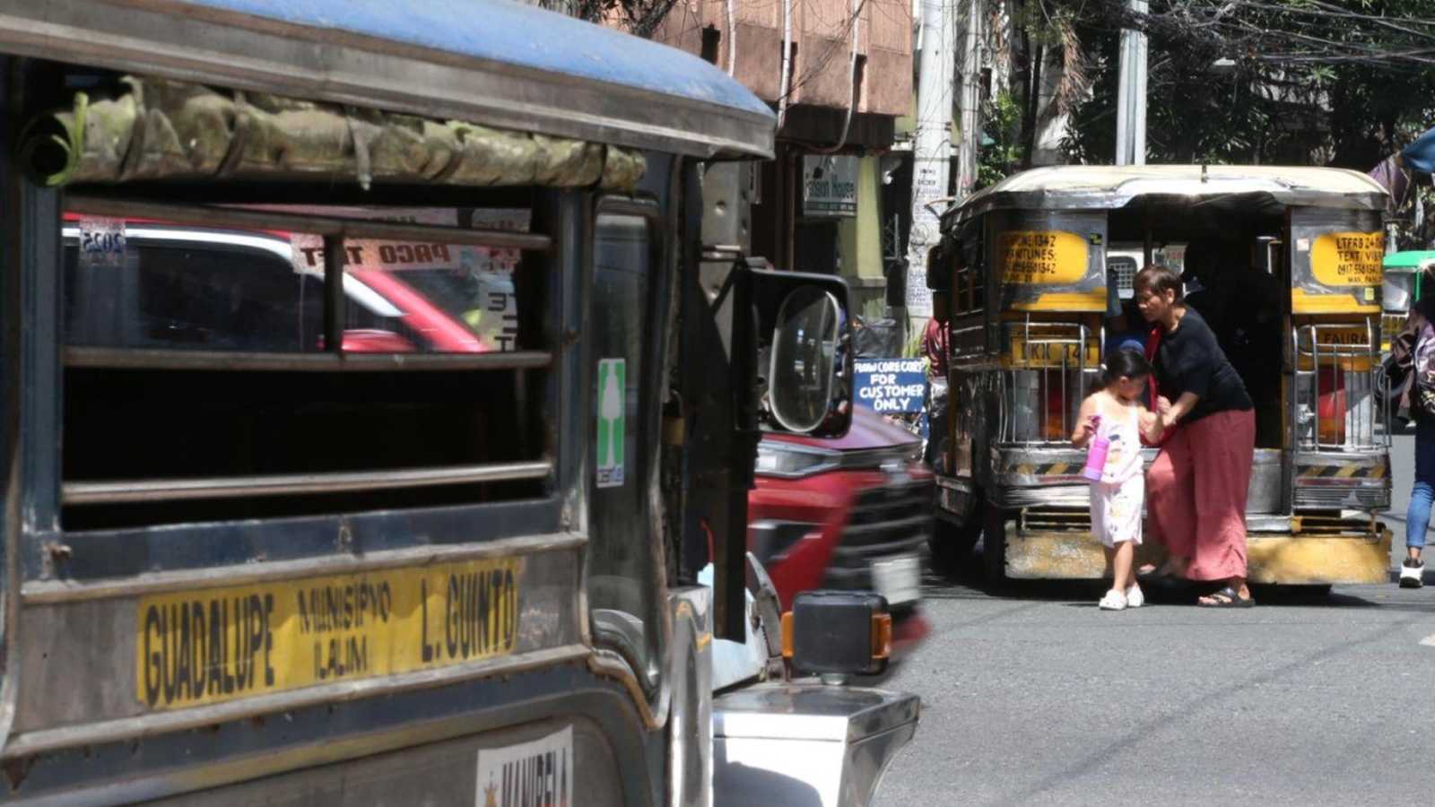 Jeepneys parked during strike
