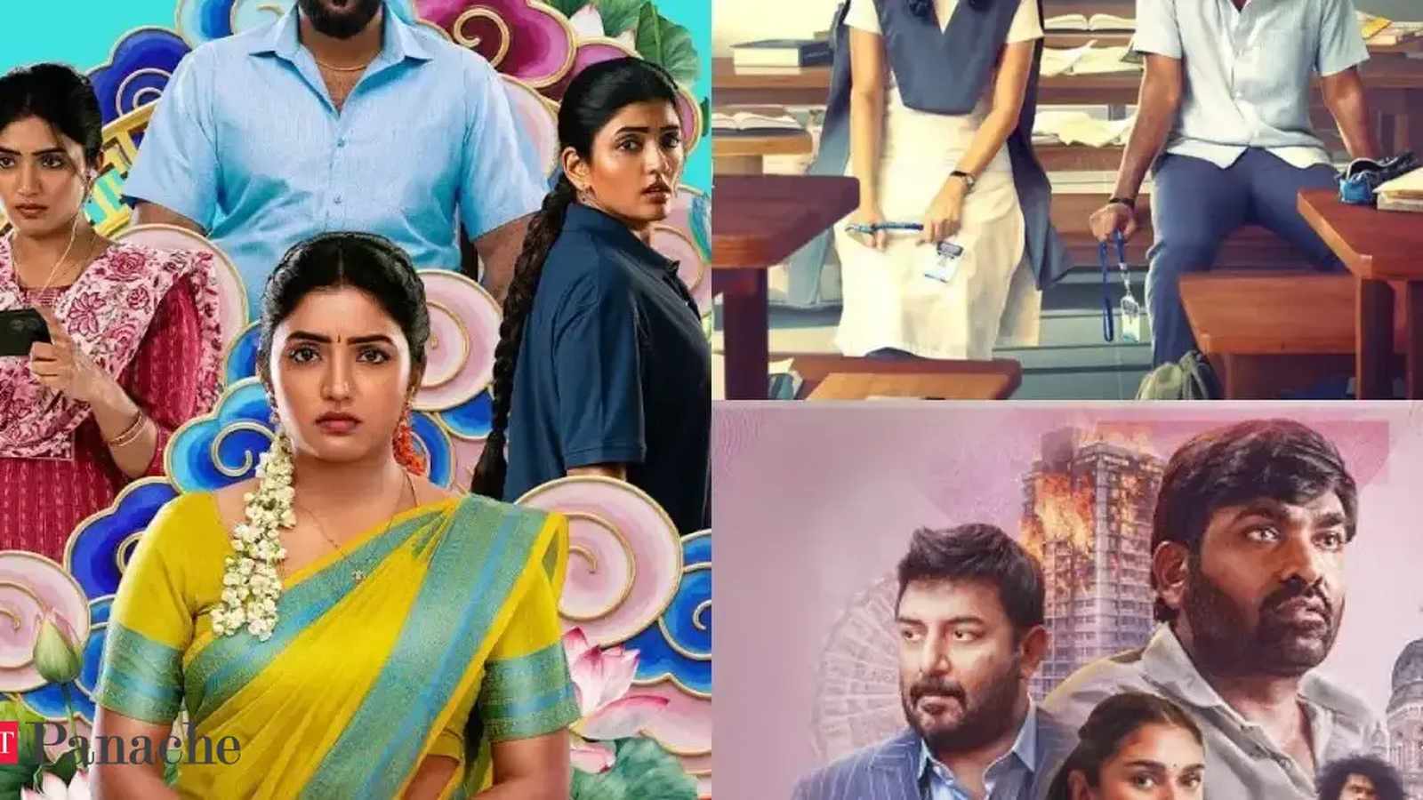 Various Indian movie posters on streaming apps