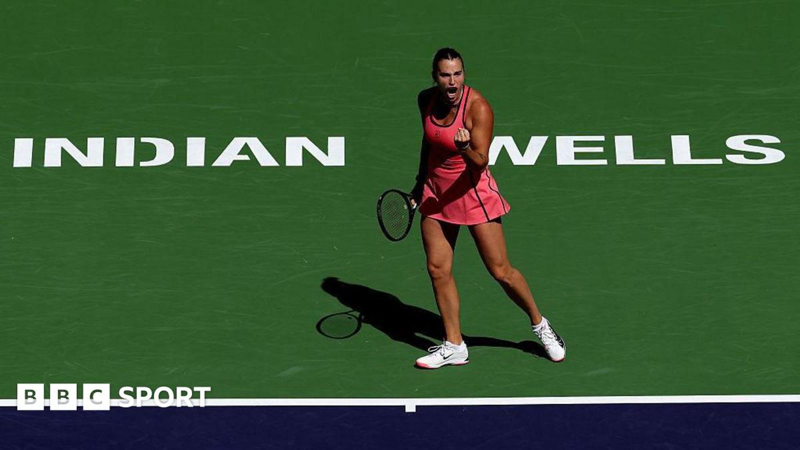 Professional tennis players on court