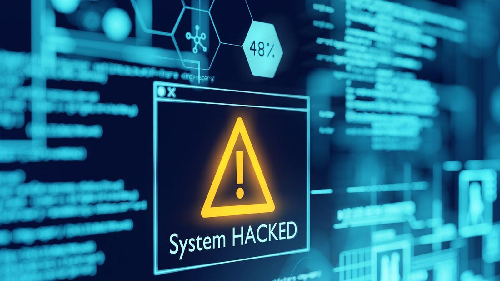 Smartphone displaying security update prompt