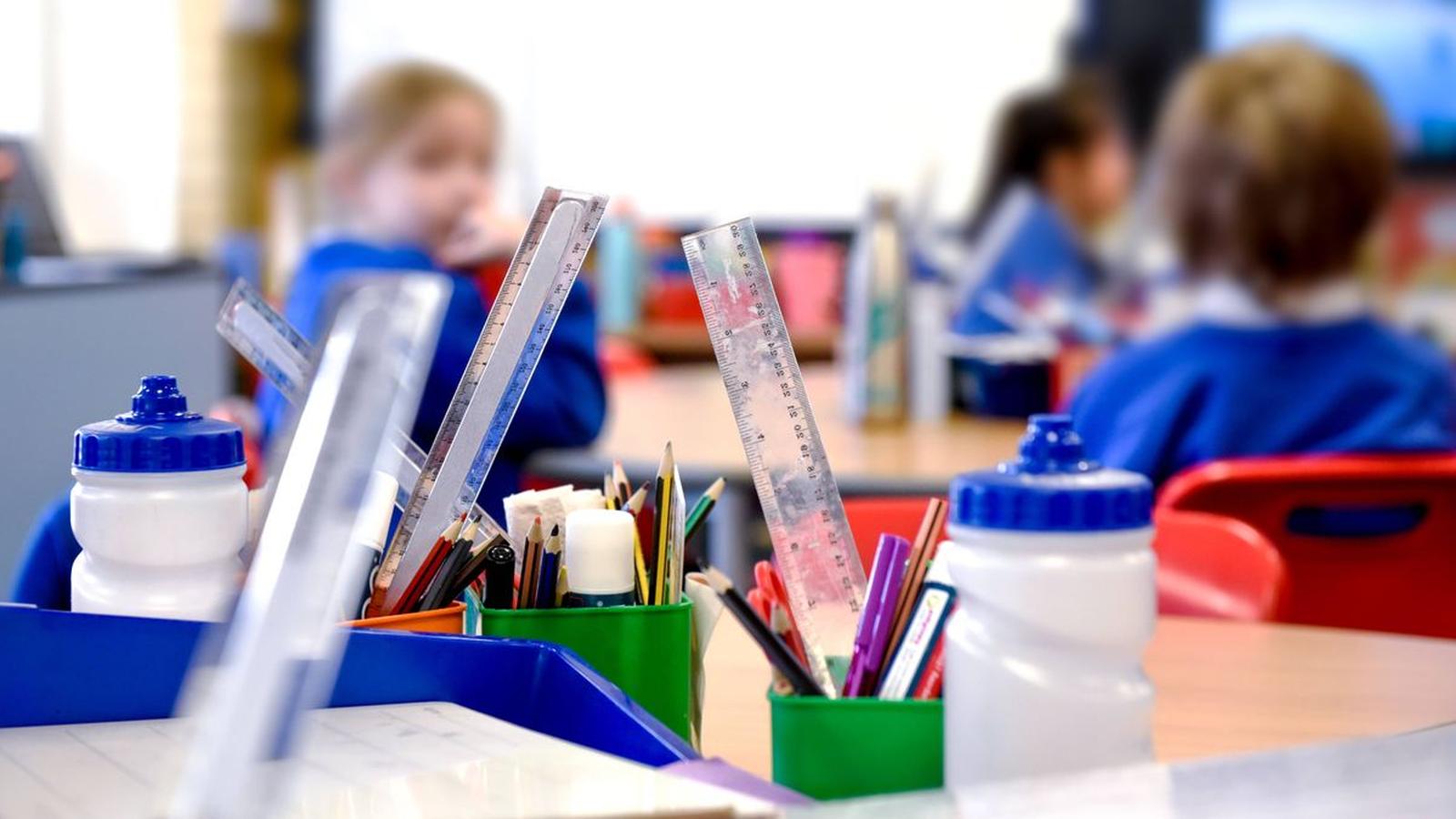 Students in an Irish classroom