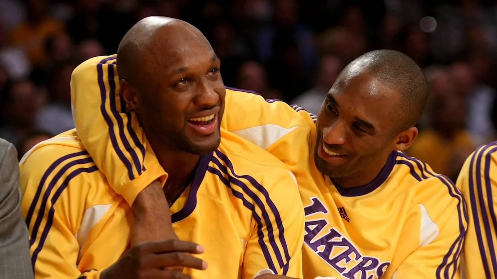 Lamar Odom speaking at event