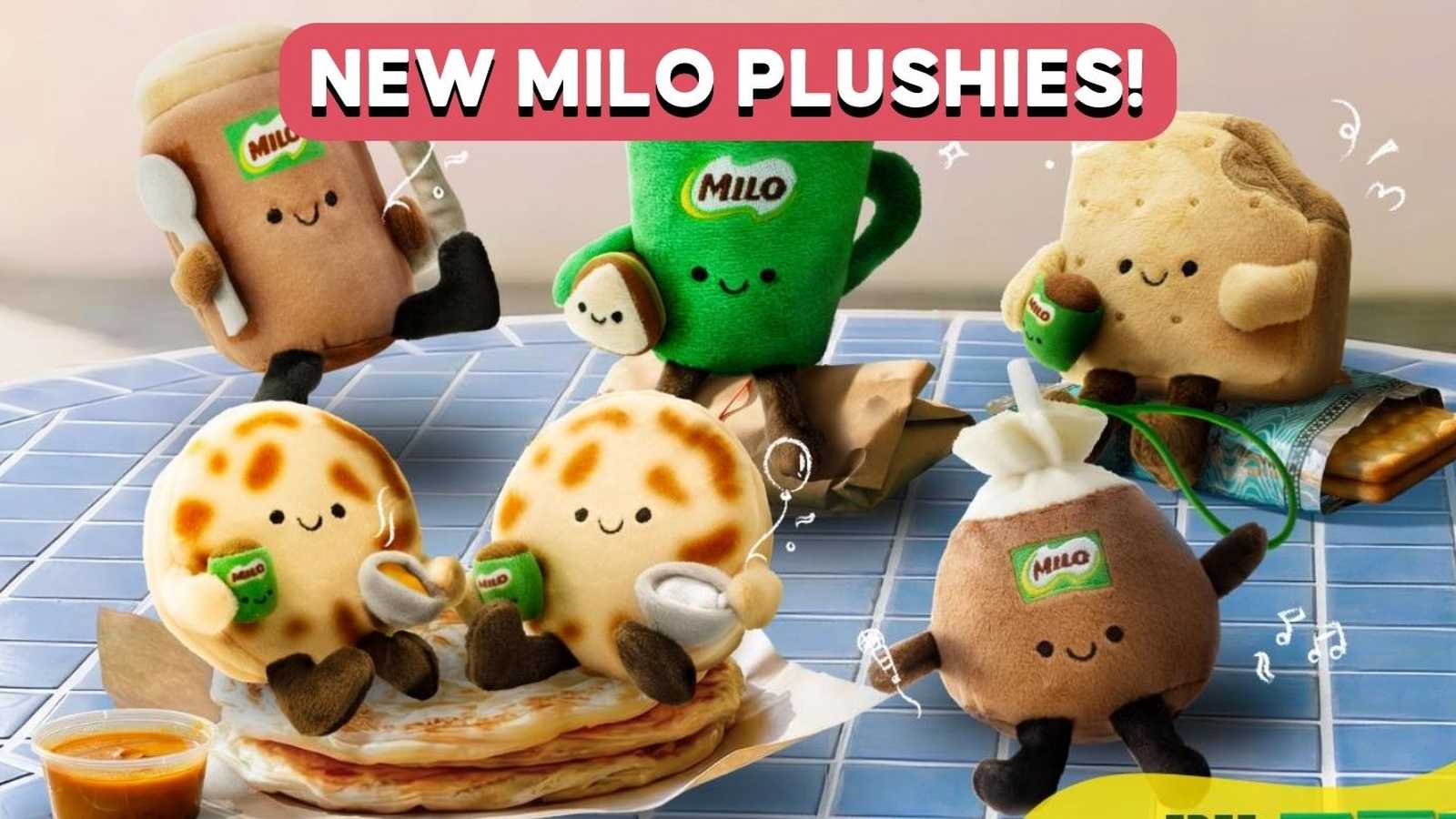 MILO branded breakfast plushie toy