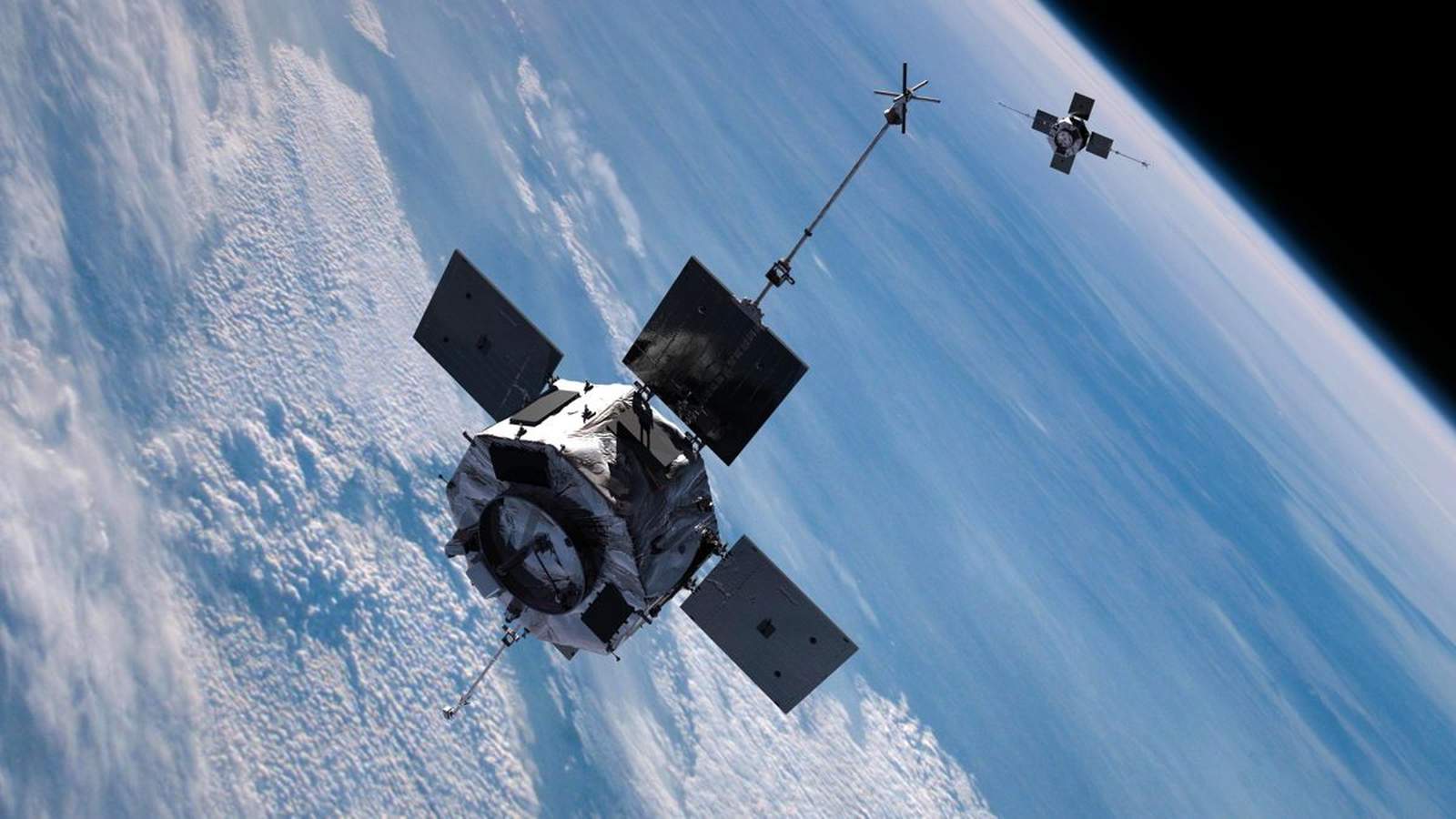 NASA satellite in orbit