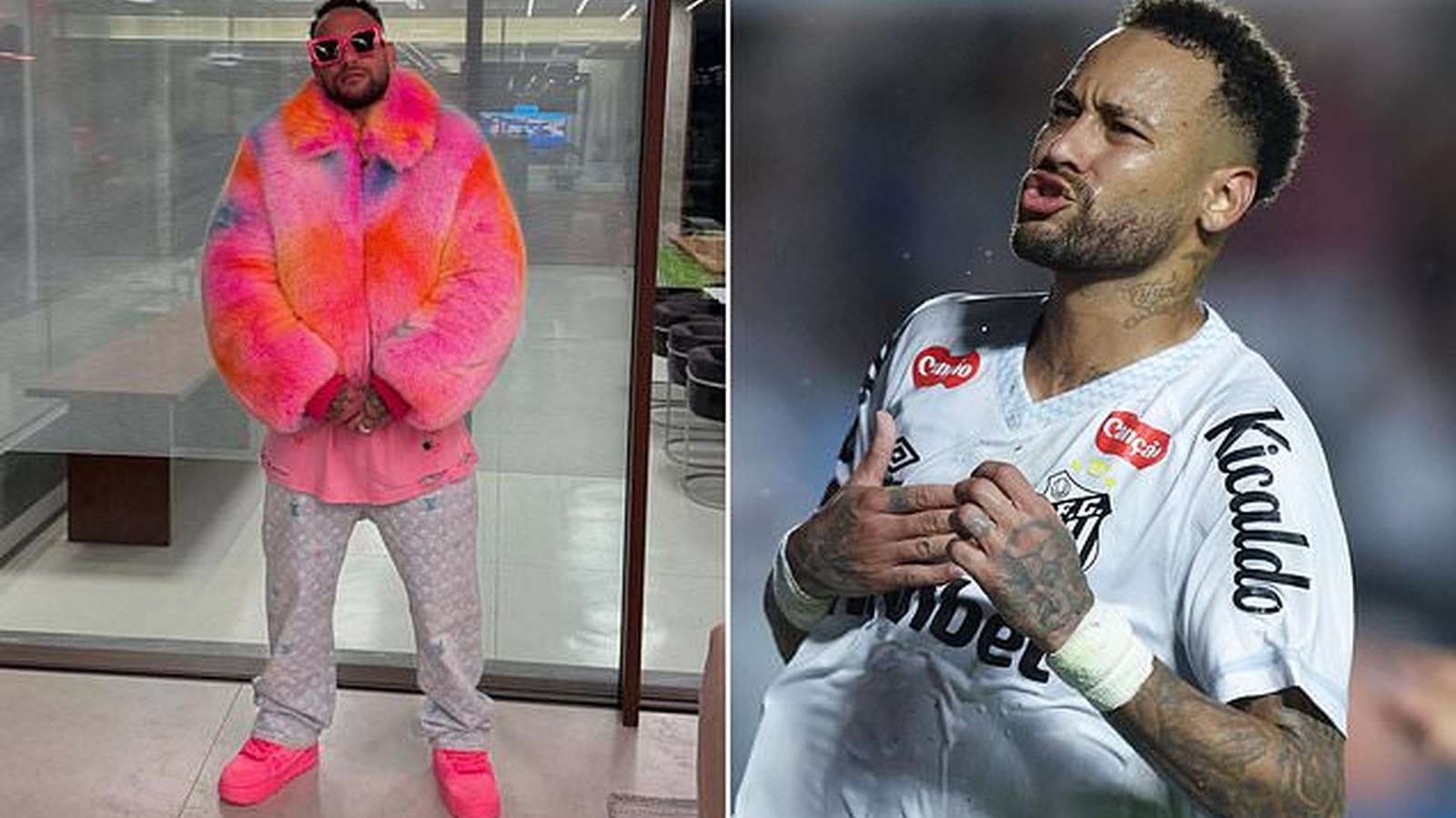 Neymar in football jersey