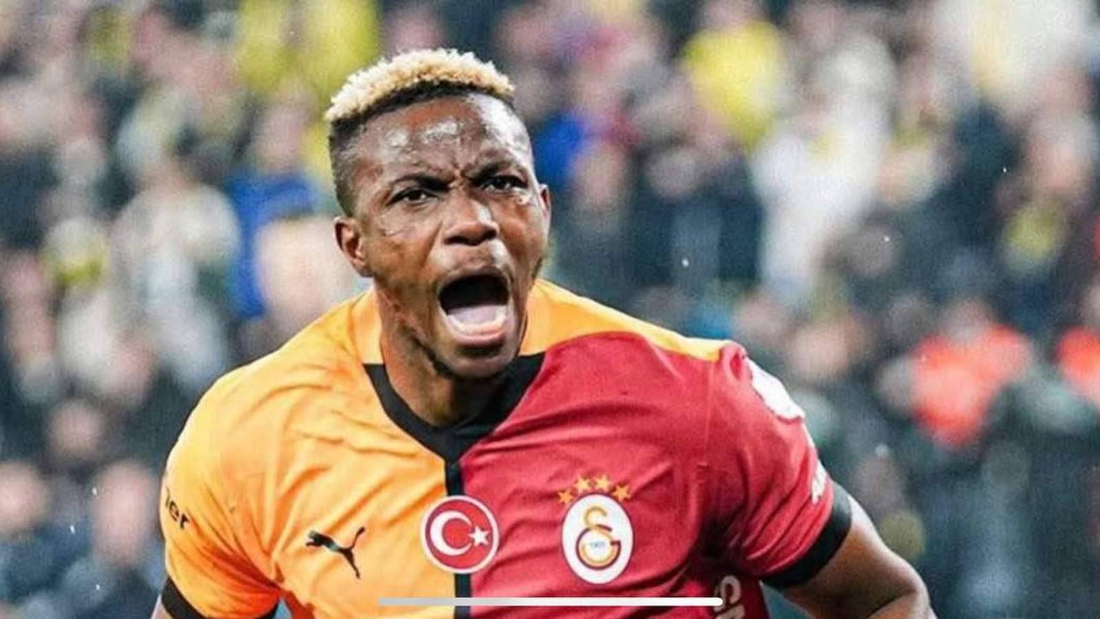 Victor Osimhen celebrating a goal