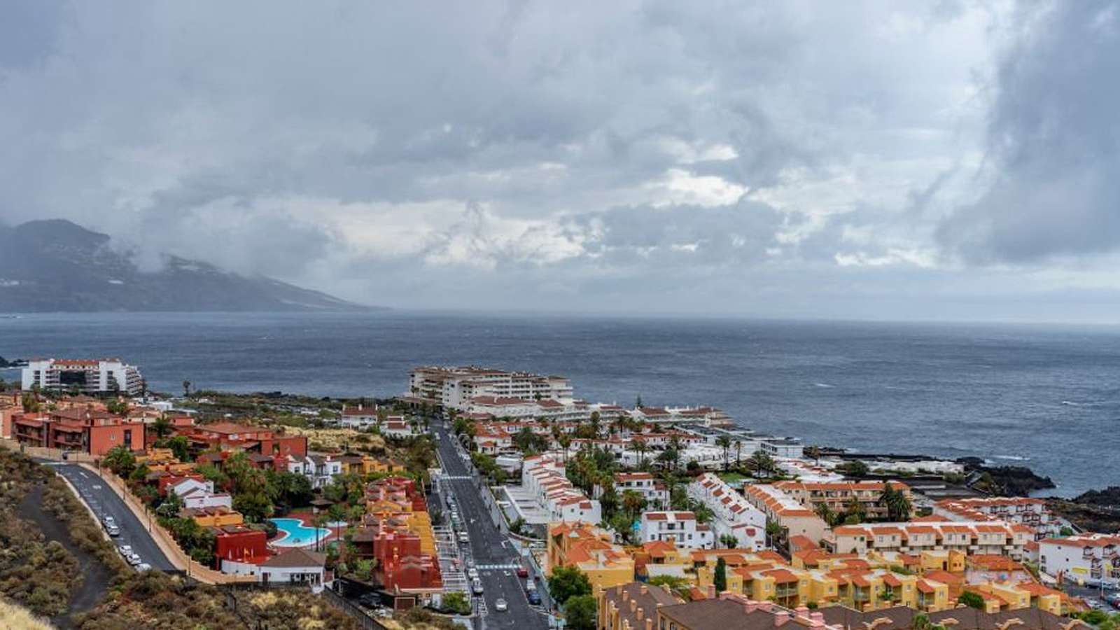 Rough waves hitting Tenerife coast