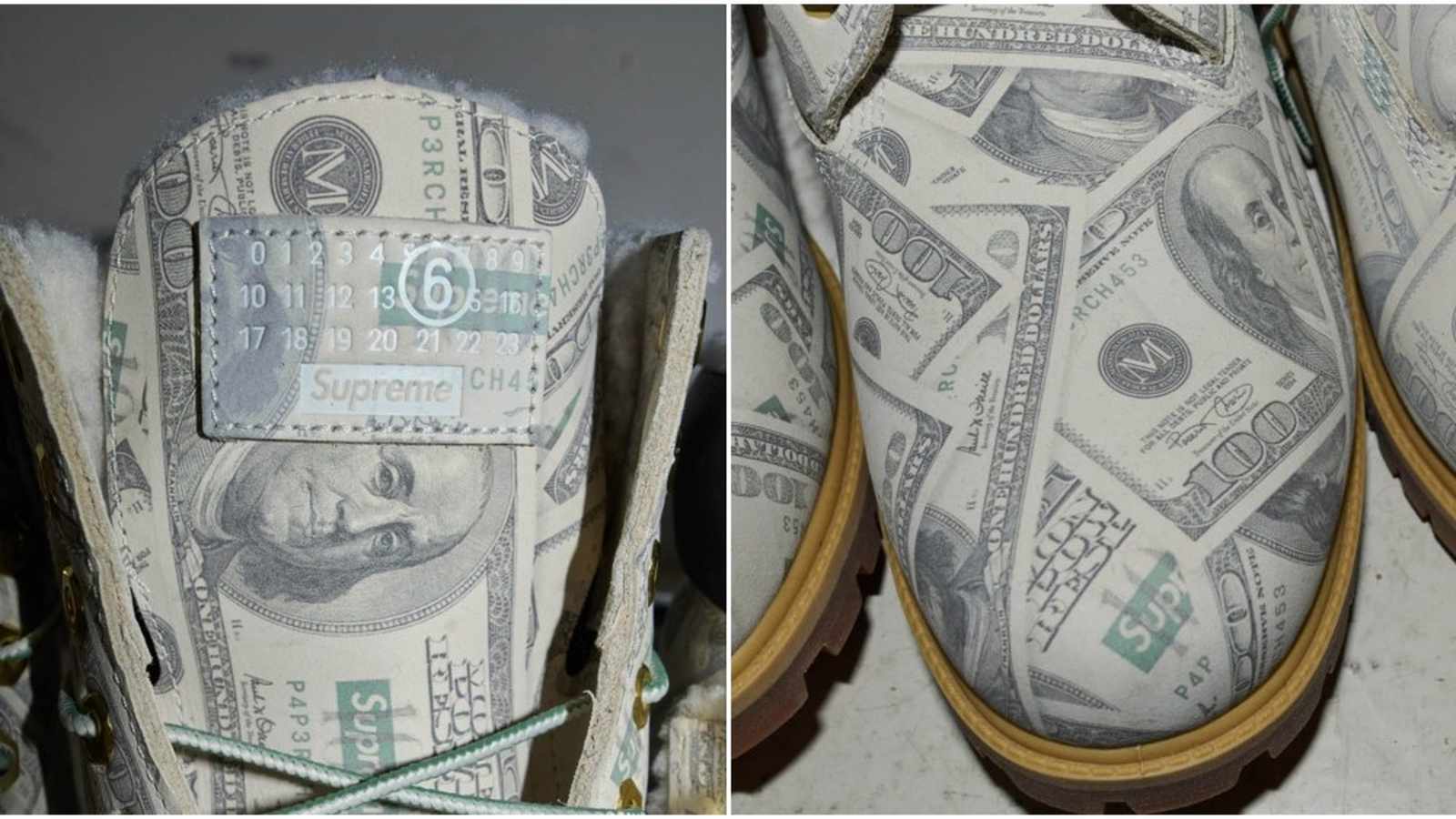 Supreme MM6 Timberland boots