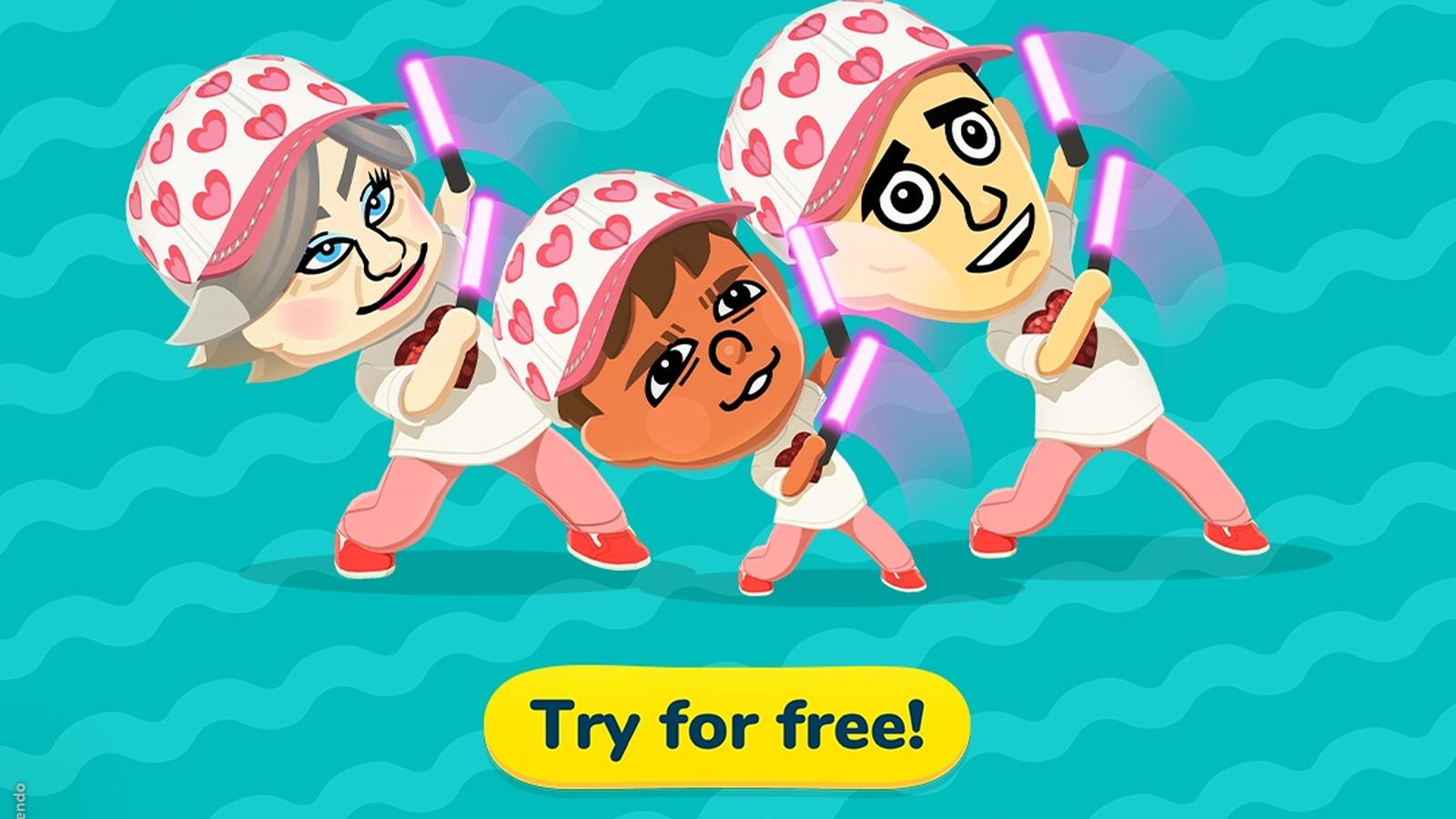 Tomodachi Life game demo on Nintendo Switch screen