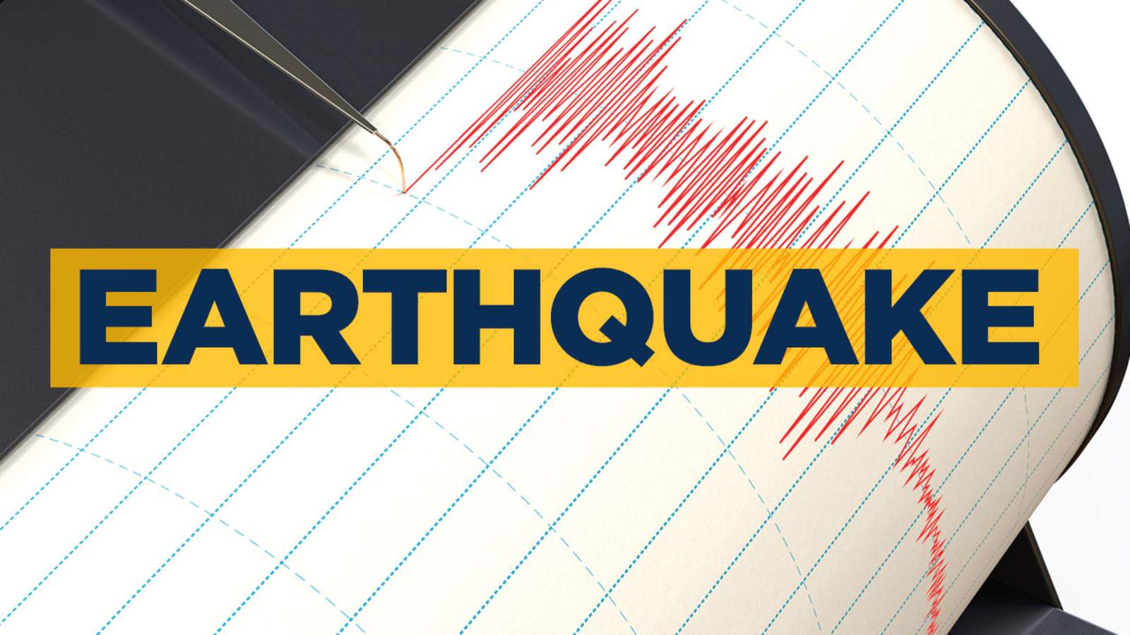 Seismograph reading of Tonga earthquake