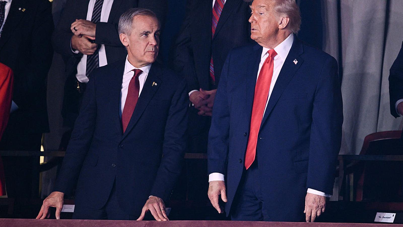 Donald Trump and Mark Carney