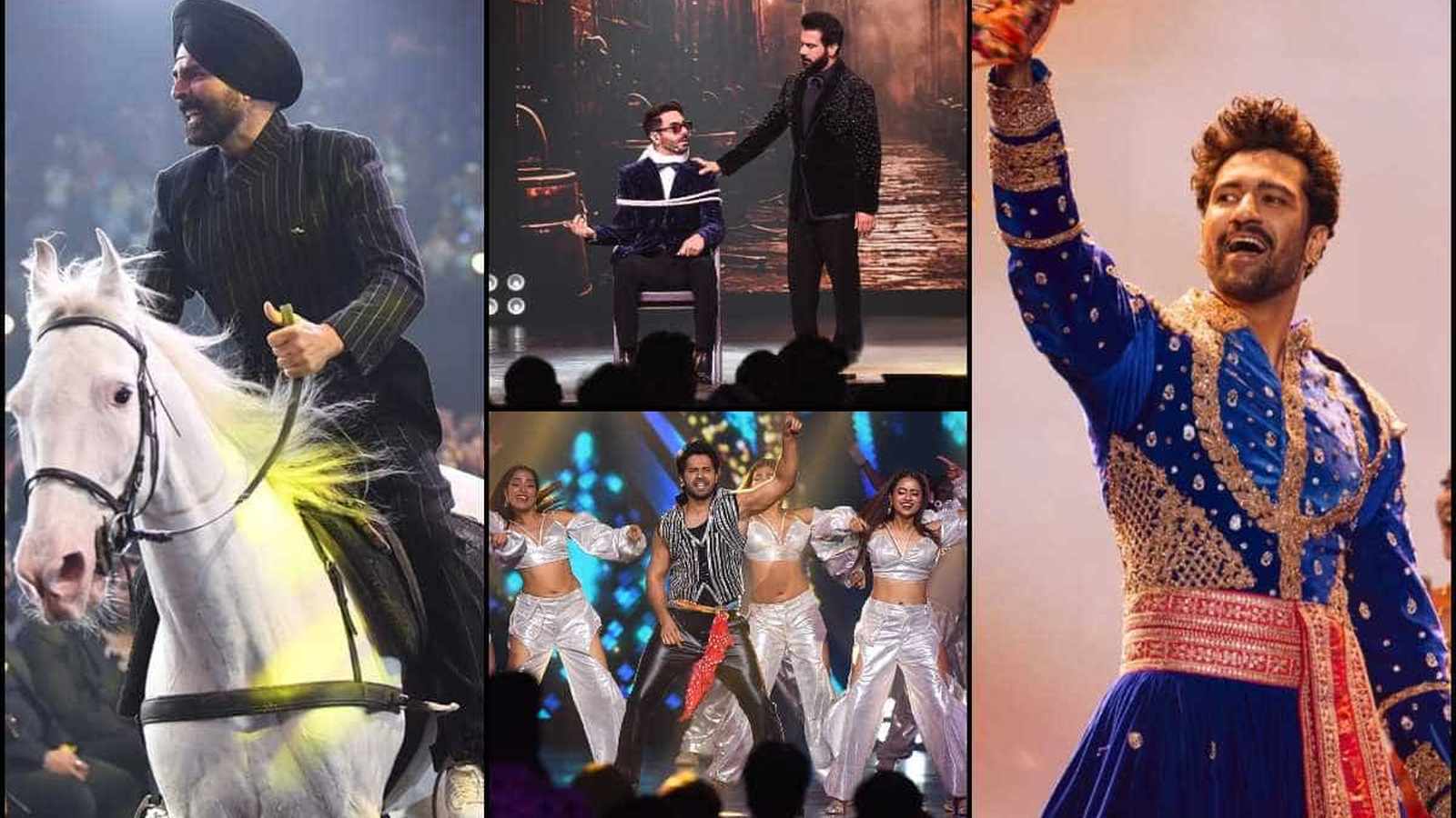 Bollywood actors on stage