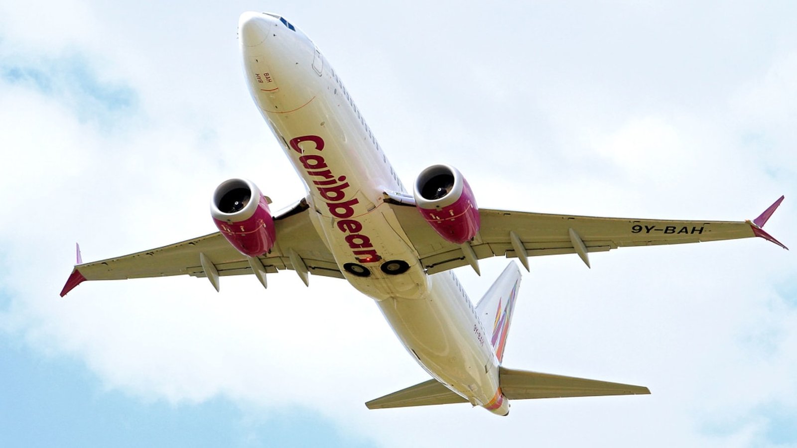 Commercial Caribbean Airlines passenger jet