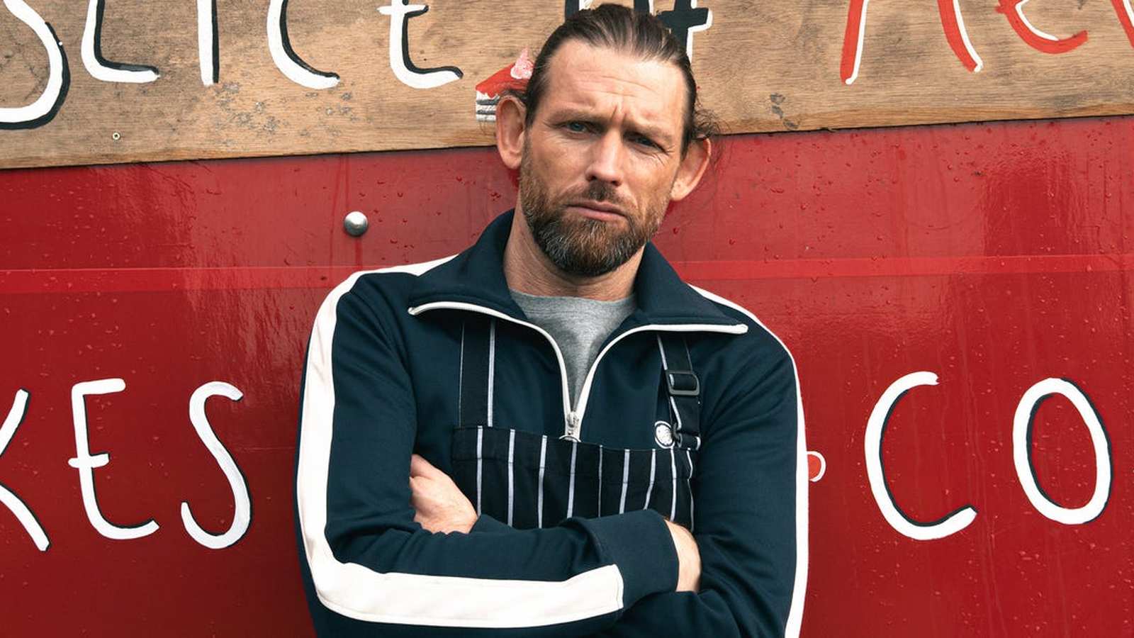 Actor Chris Coghill in character