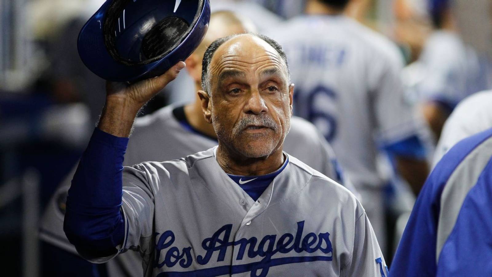 Davey Lopes wearing Dodgers uniform
