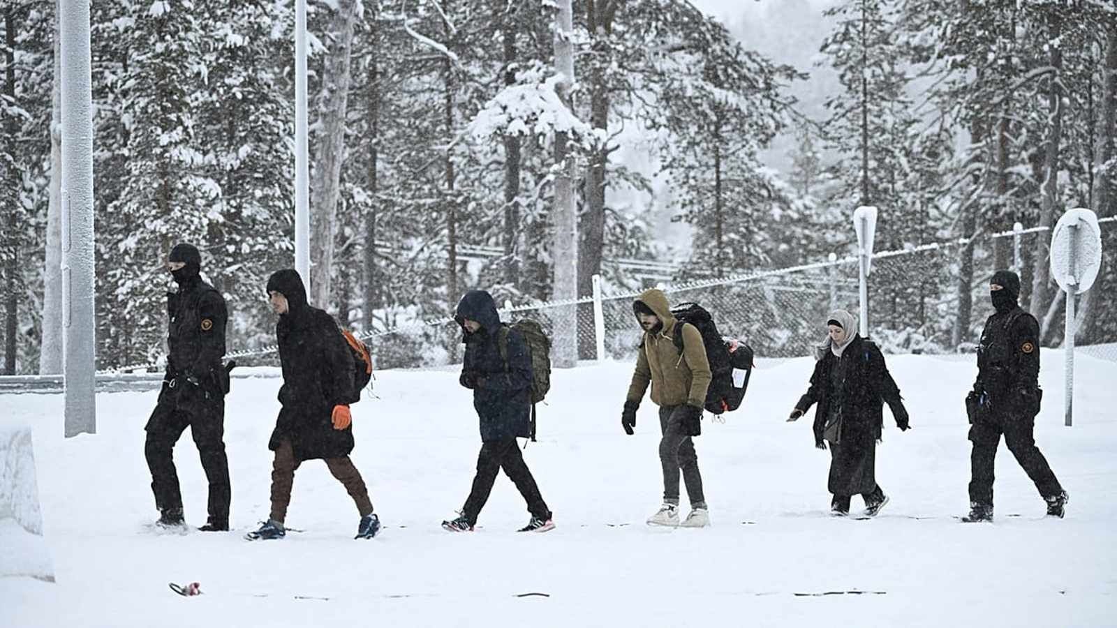 Finnish soldiers practicing sniper drills