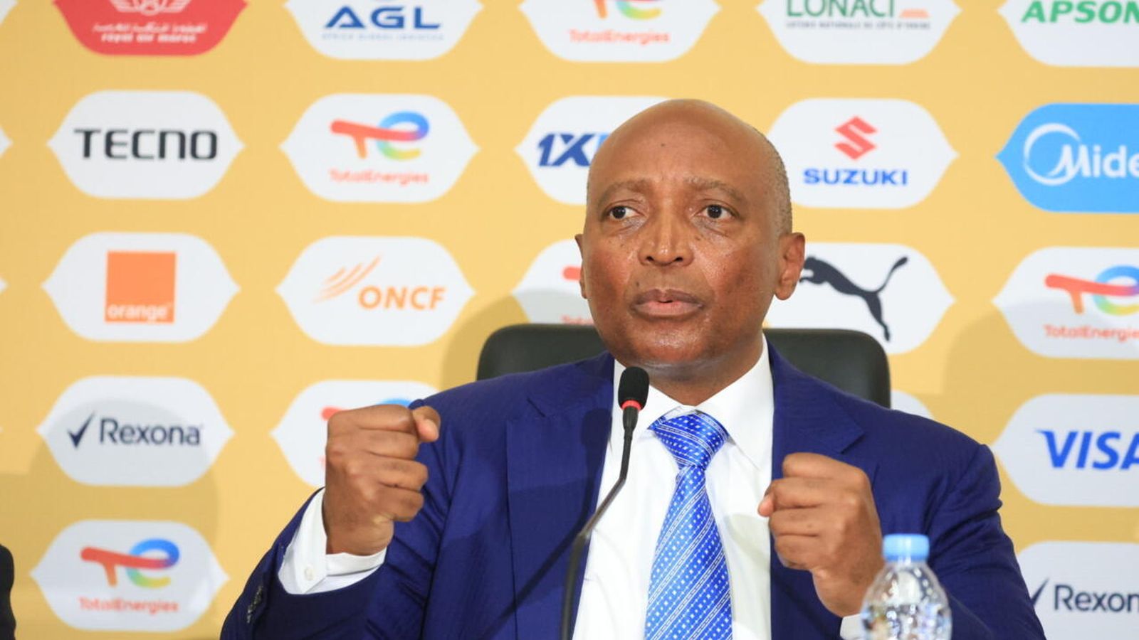 Patrice Motsepe addressing media