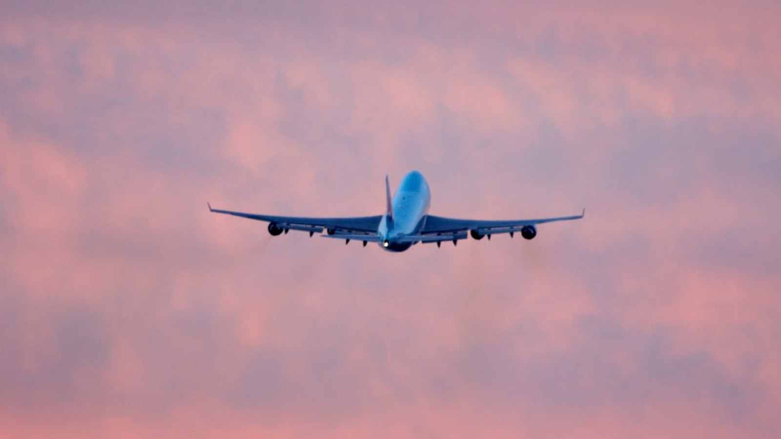Commercial aircraft refueling at airport